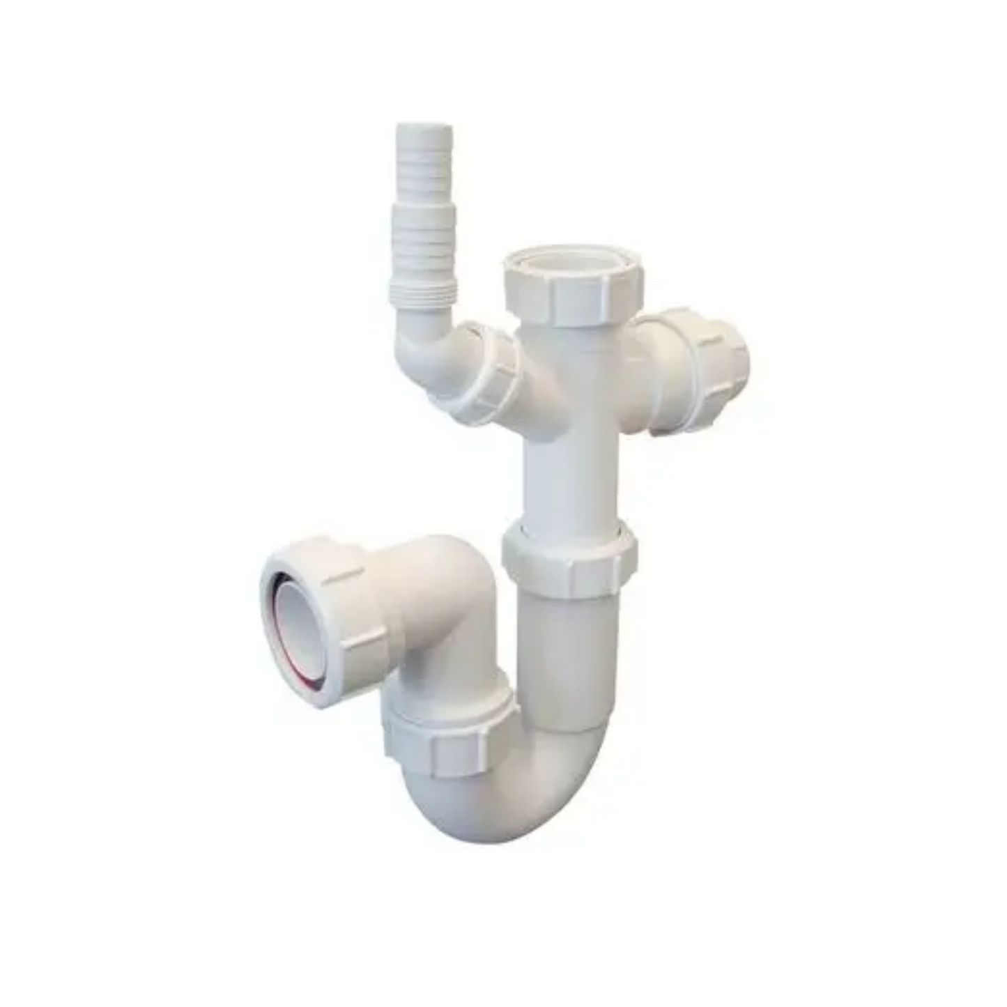 Wavin Osma Tubular Swivel Trap + Nozzle (White) 75mm x 40mm - 5V468W
