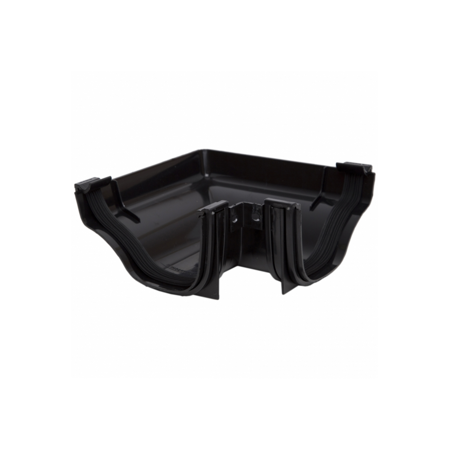 Polypipe Ogee Extra Capacity Gutter 90 Degree Angle External (Black) 130mm - ROG03B