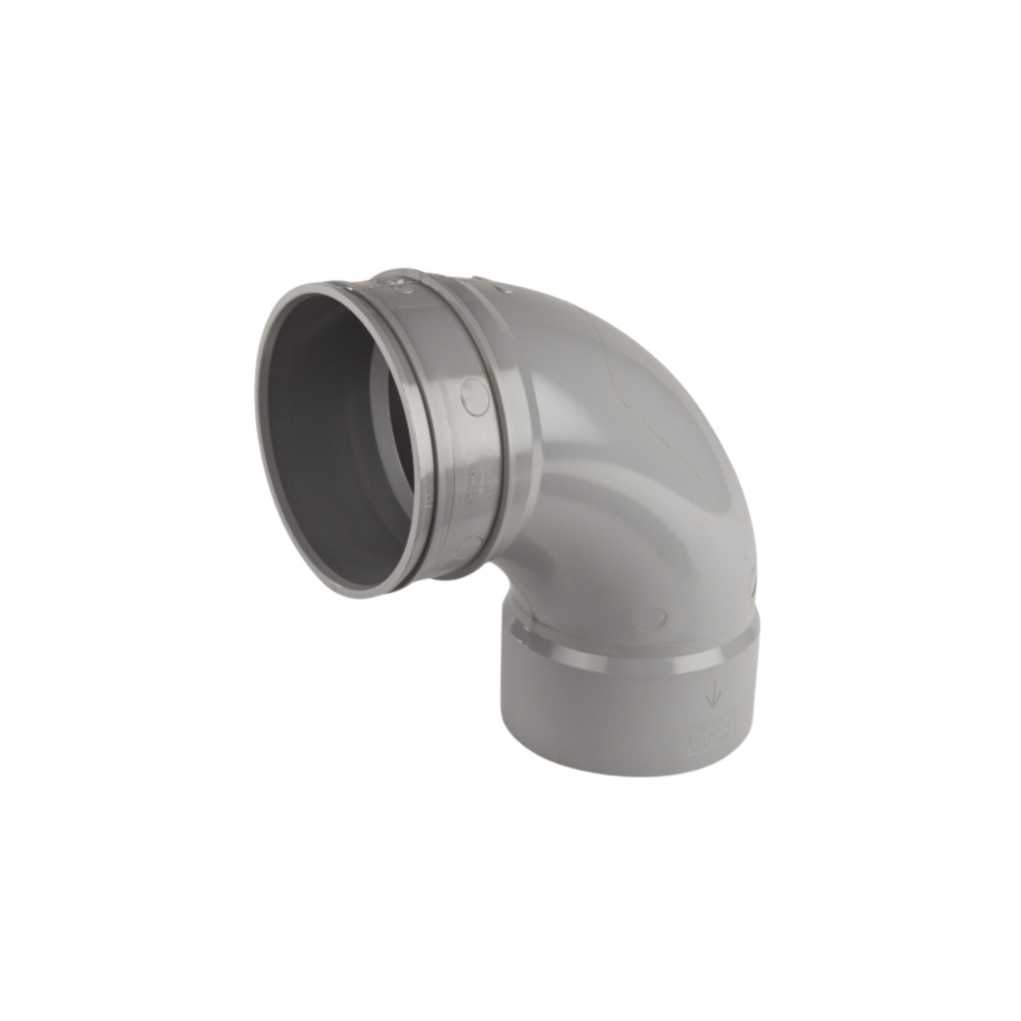 110mm Osma Soil Double Solvent Weld Bend 87.5 Degree - Wavin (Grey) - 4S461G