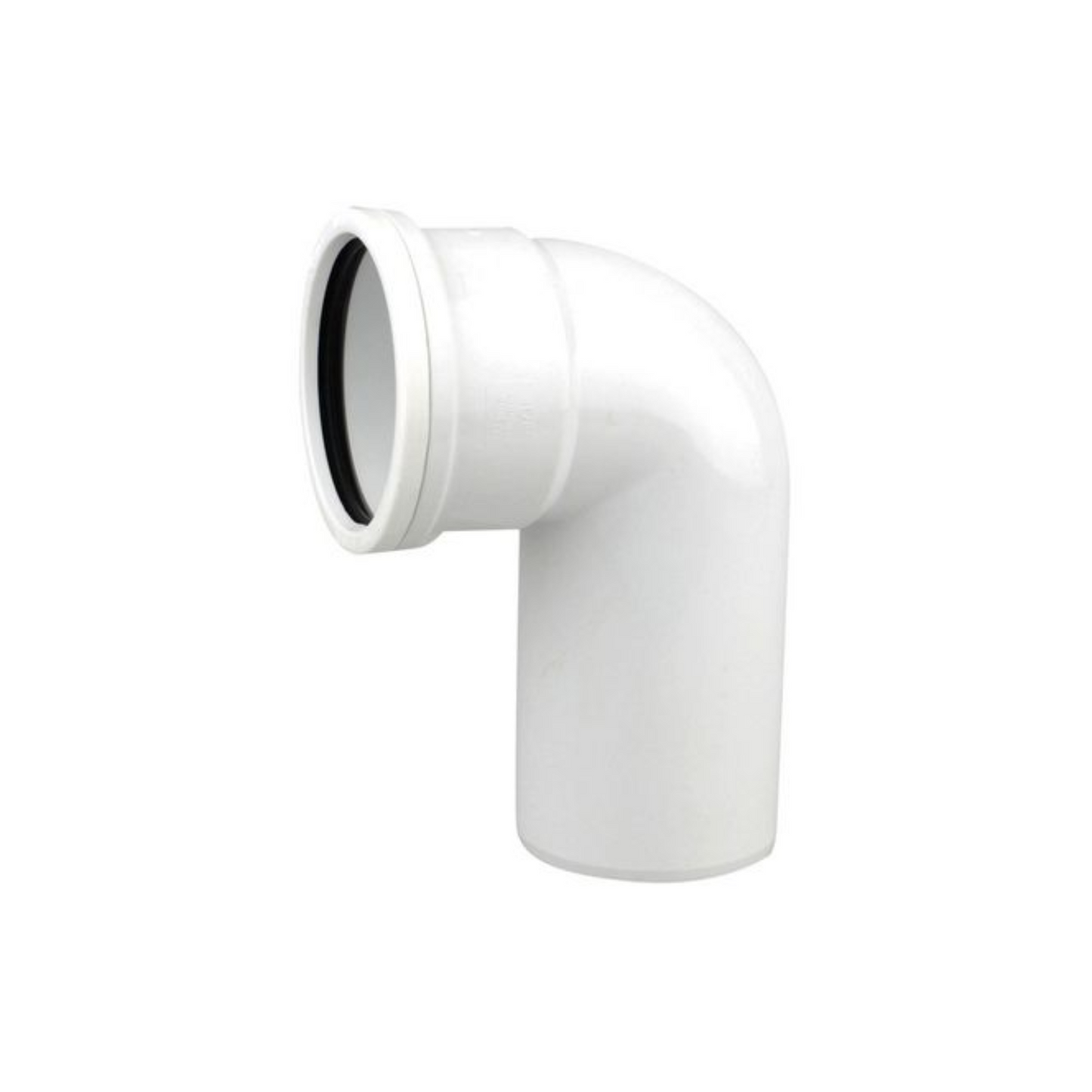 Wavin OsmaSoil Single Socket WC Connector Long Bend (White) 110mm x 87.5° - 4S790W