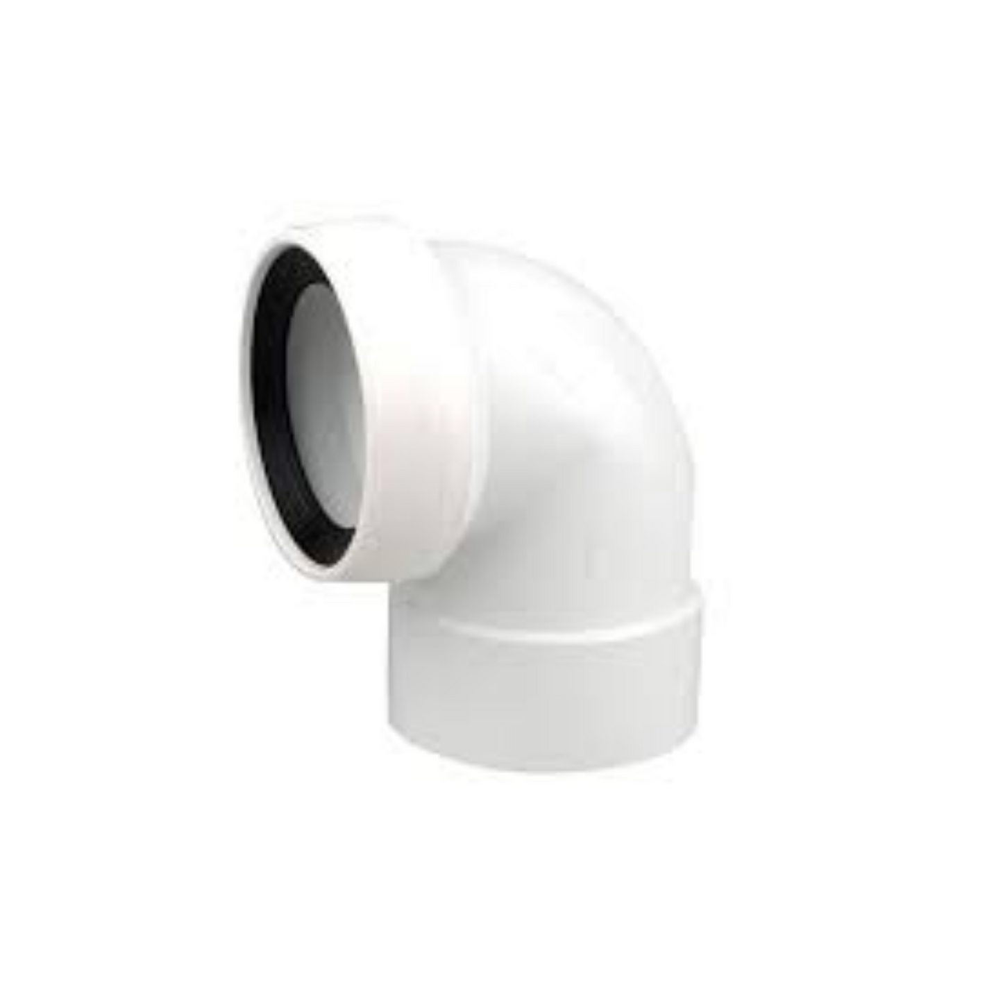 Wavin OsmaSoil Solvent Socket WC Connector (White) 110mm x 90° - 4S772W
