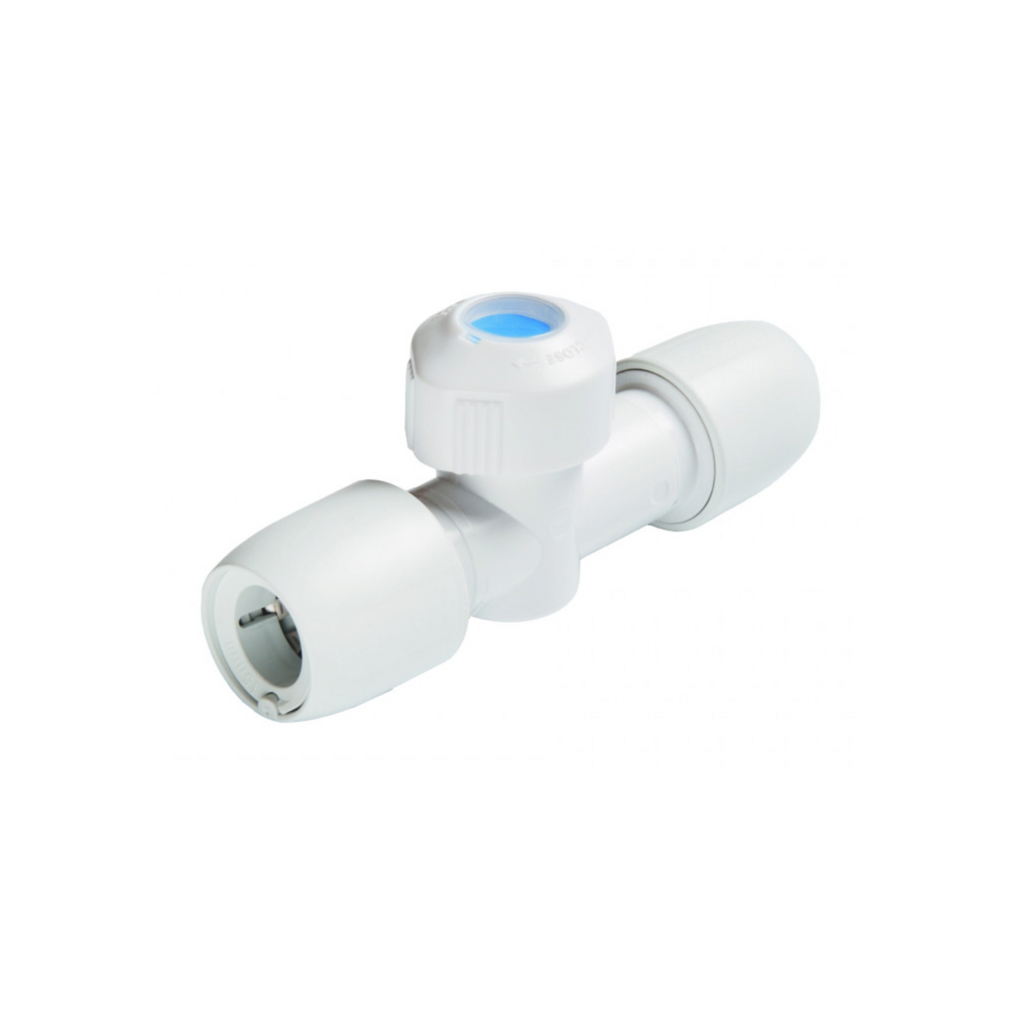 Wavin Hep2O Hot And Cold Shut Off Valve (White) 15mm - HX37/15W