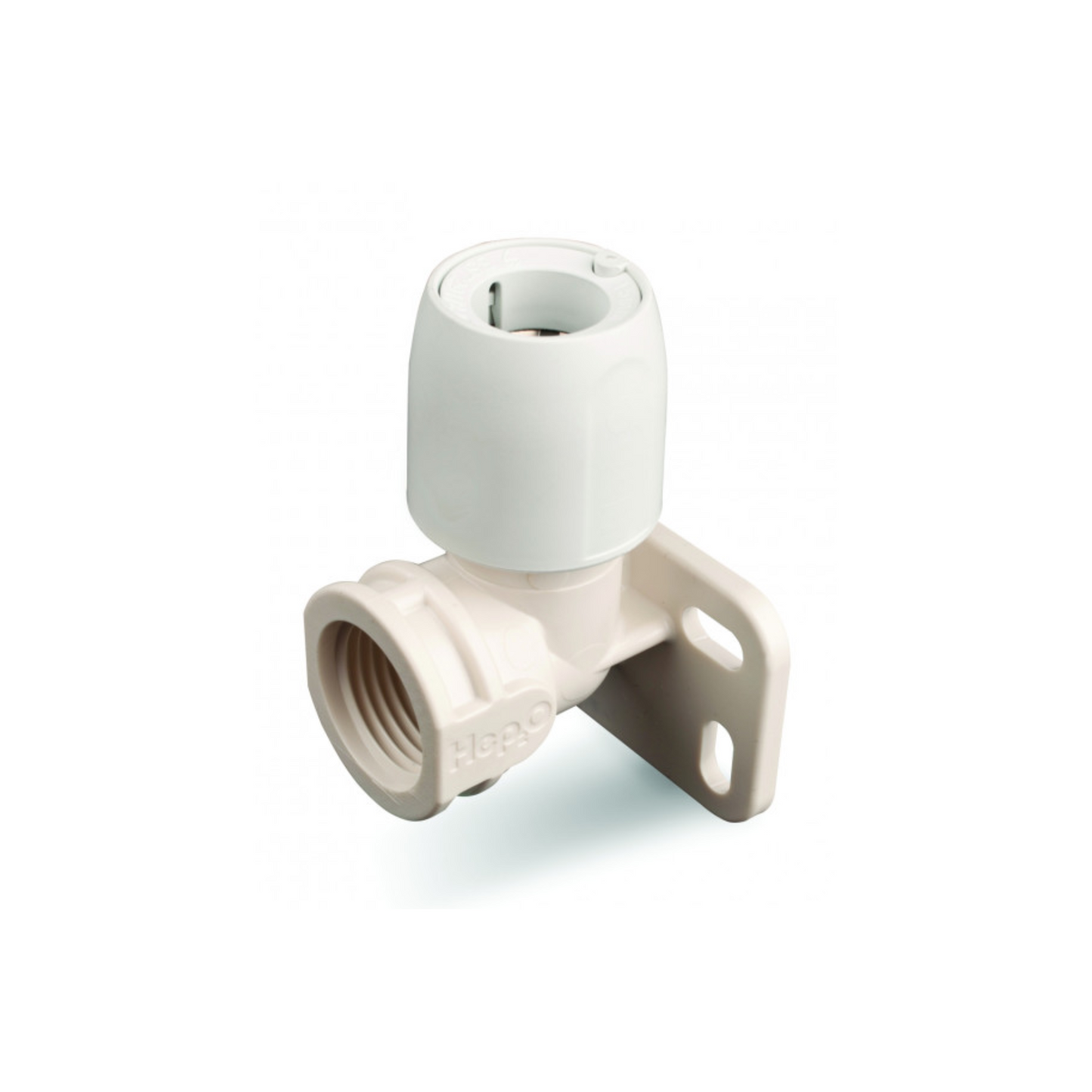 Wavin Hep2O Wallplate Elbow (White) 15mm x 1/2" - HX6/15W