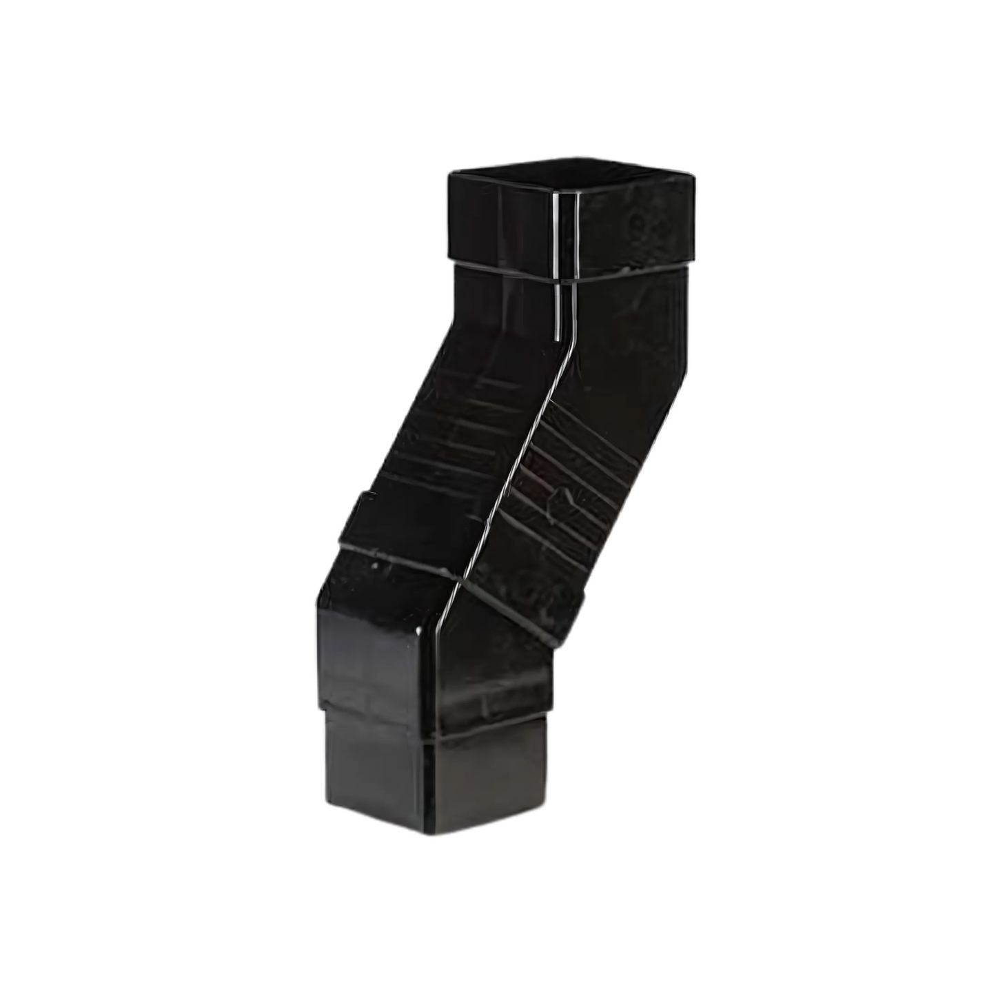 Polypipe Square Down Pipe Adjustable Offset Bend (Black) 65mm - RS237B