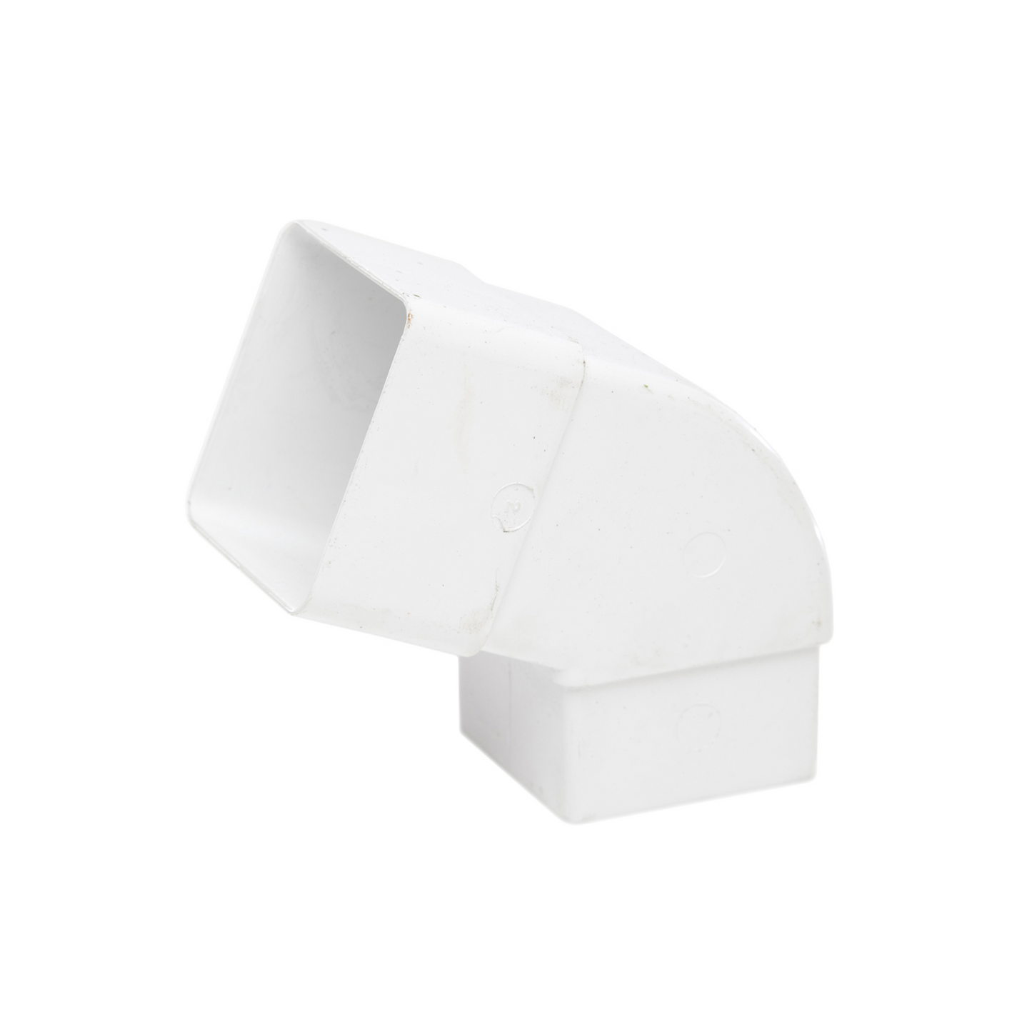Polypipe Square Pipe Offset Bend (White) 65mm x 112.5° - RS227W