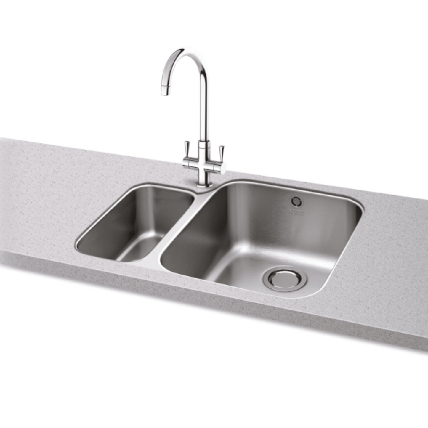 Carron Phoenix Ibis 150 1.5 Bowl Undermount Sink (Stainless Steel) – 122.0284.072
