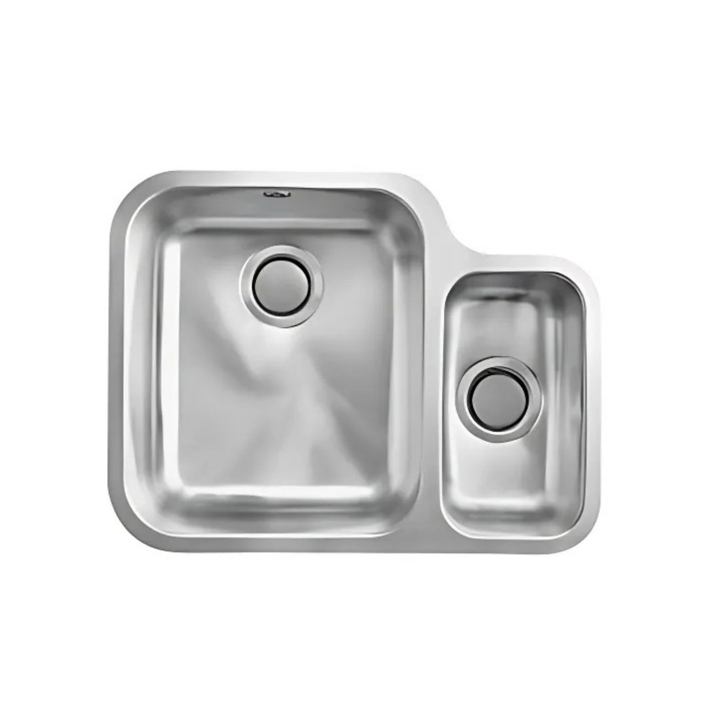 Carron Phoenix Ibis 150 1.5 Bowl Undermount Sink Right-Hand Small Bowl (Stainless Steel) – 122.0284.074
