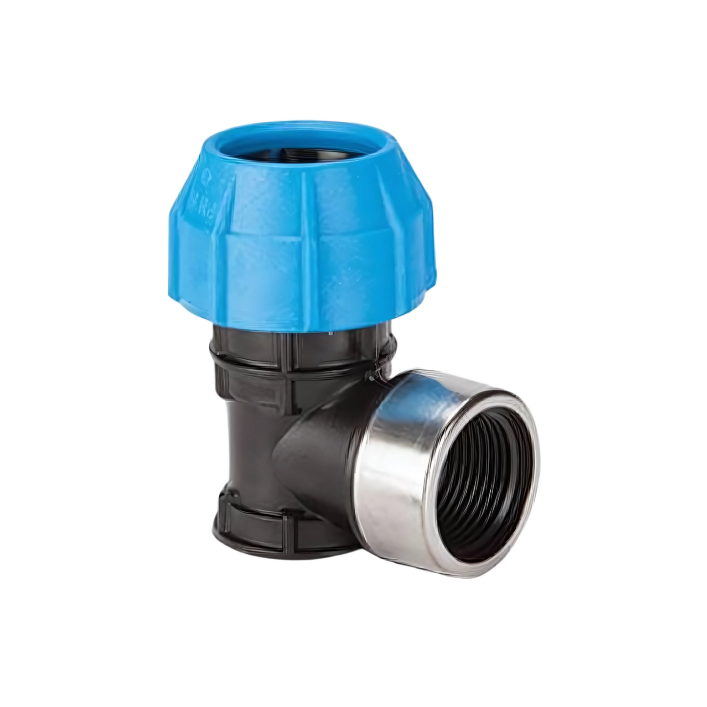 Polypipe Polyfast BSP Female Elbow (Black) 20mm x 1/2" - 42120
