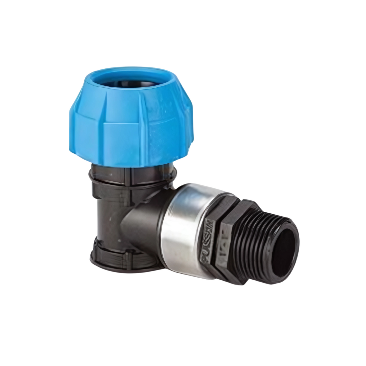 Polypipe Polyfast BSP Male Elbow (Black) 25mm x 3/4" - 42325