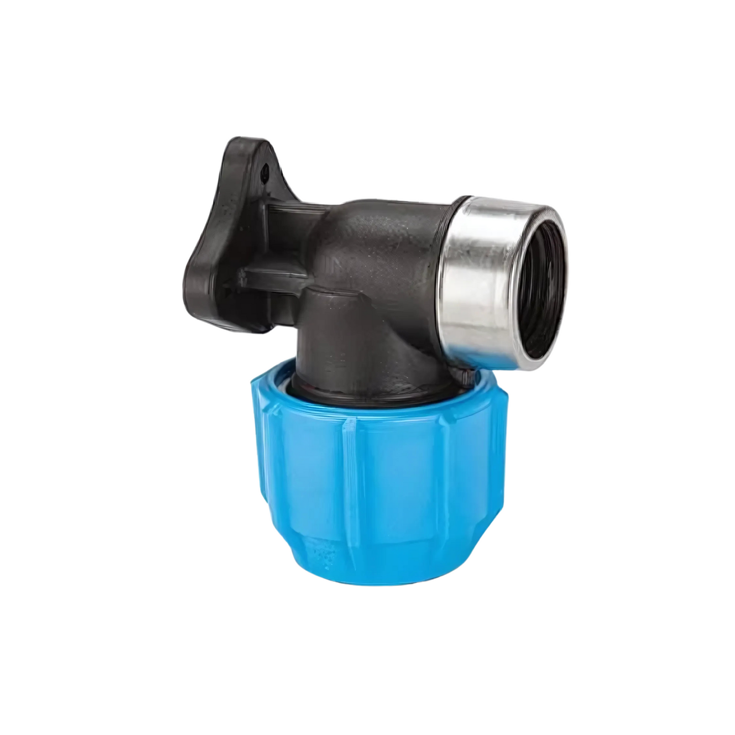 Polypipe Polyfast BSP Plastic BIB Tap Wall Flange (Black) 25mm x 3/4" - 48325