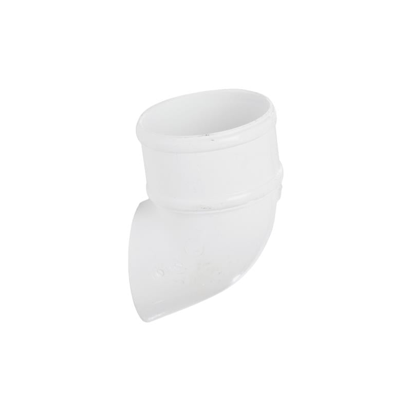 68mm Downpipe Shoe - Polypipe (White) - RR128W