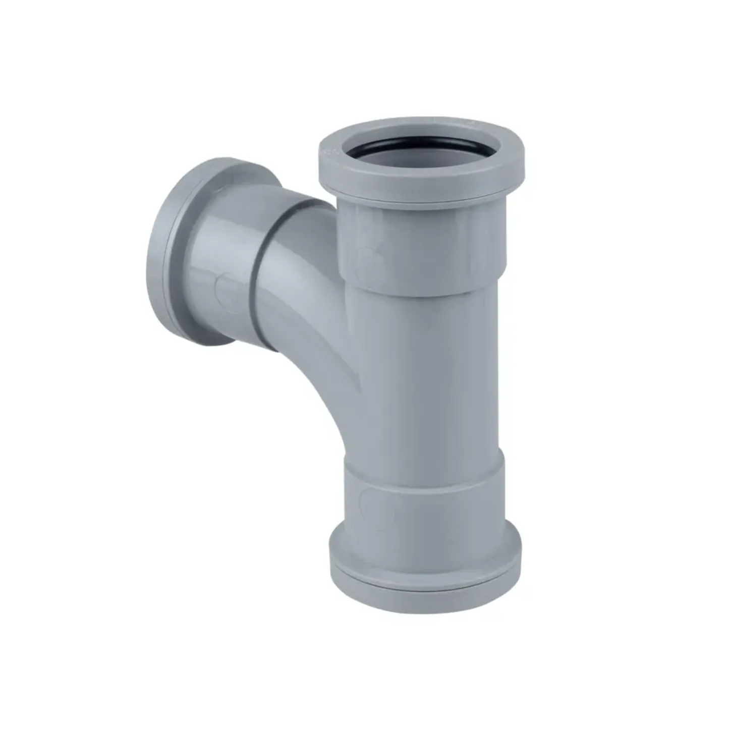 Wavin Osma Push‑Fit Tee (Grey) 87.5° 40mm - 5W190G