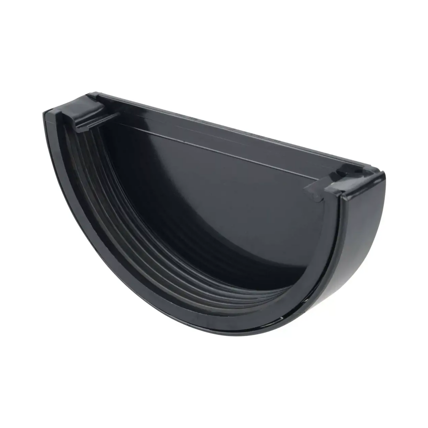 Wavin Osma SuperLine External Gutter Stop End (Black) 150mm – 5T511B