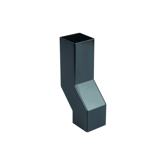 61mm Osma SquareLine Pipe Wall Offset - Wavin (Black) - 4T838B