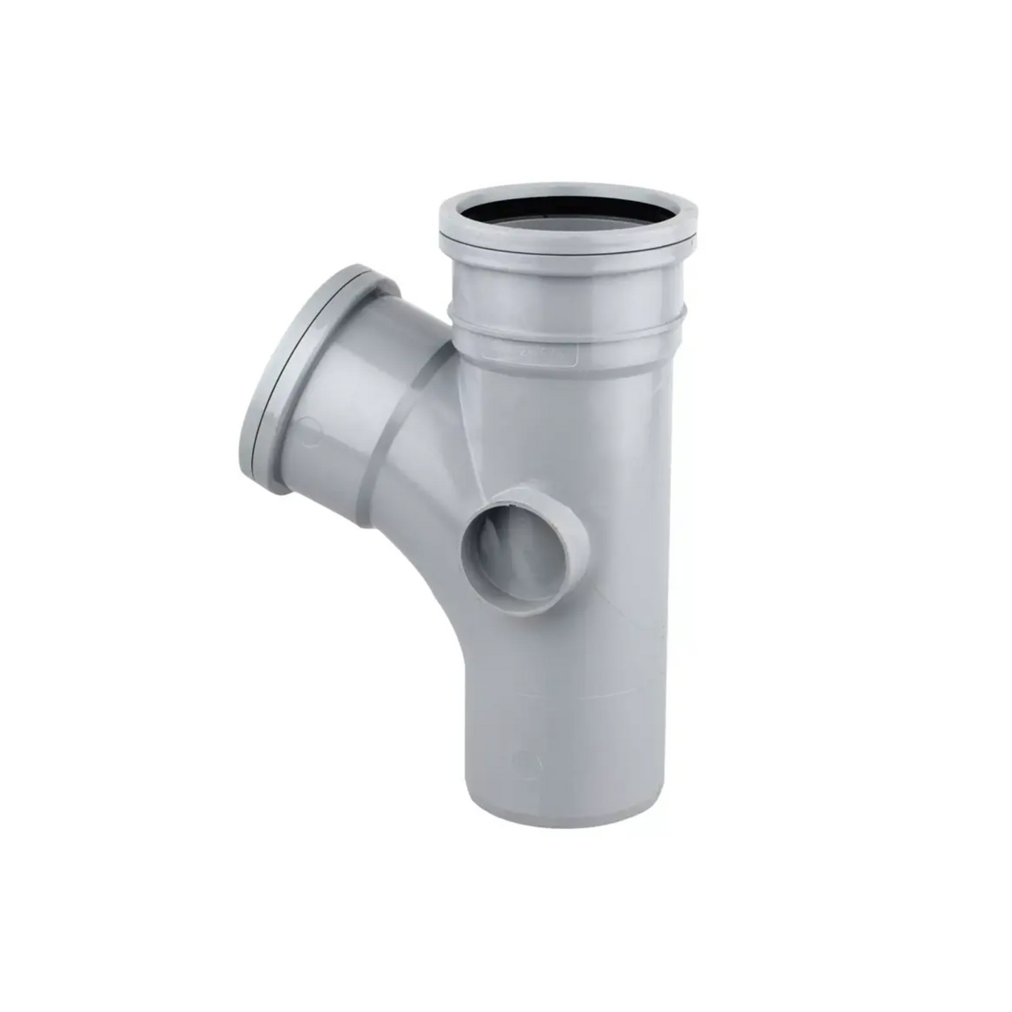 Wavin OsmaSoil Ring‑Seal Single Socket Branch (Grey) 67.5° 110mm – 4S200G
