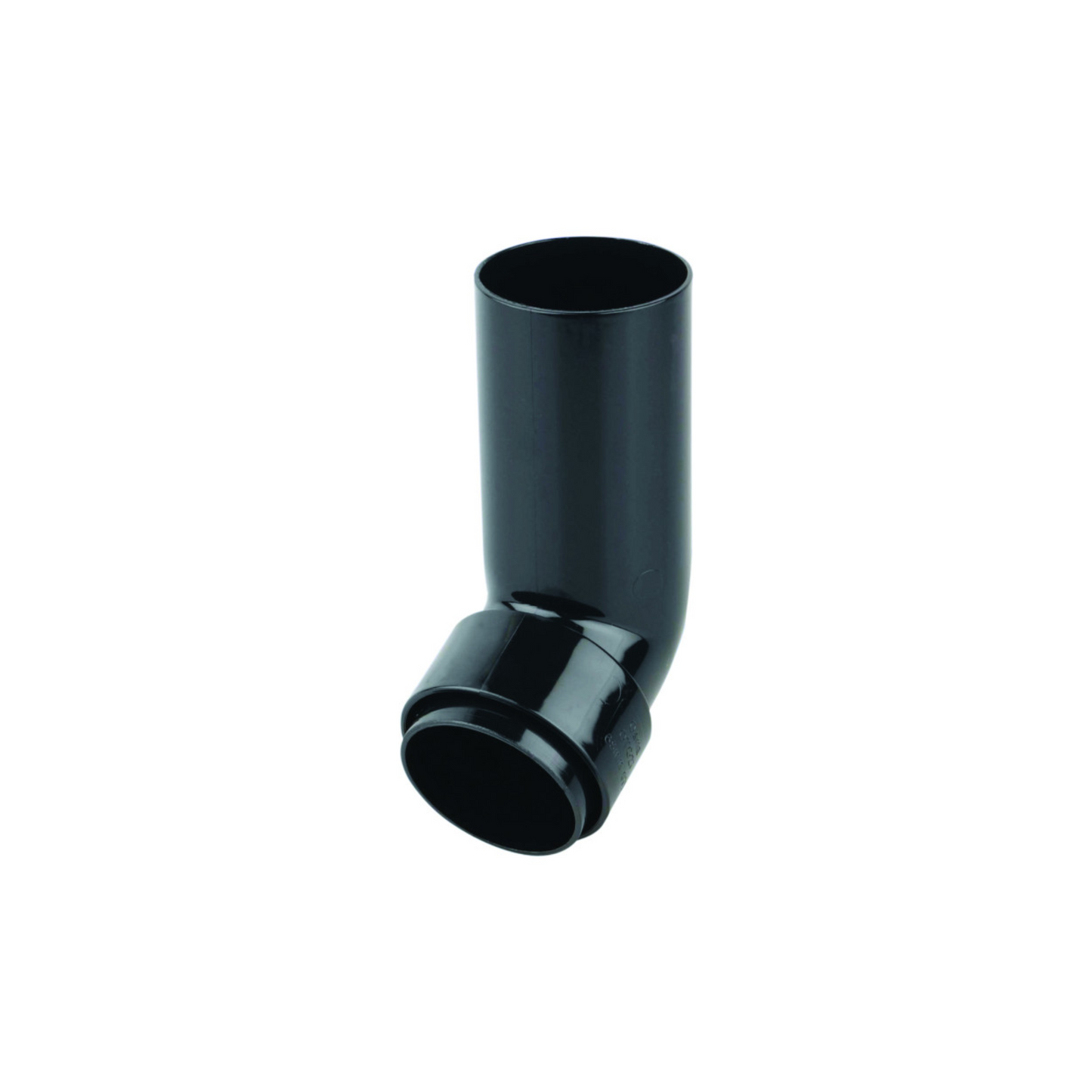 Wavin Osma Roundline Long Tail Offset Bend Spigot (Black) 68mm x 67.5°- 0T027B
