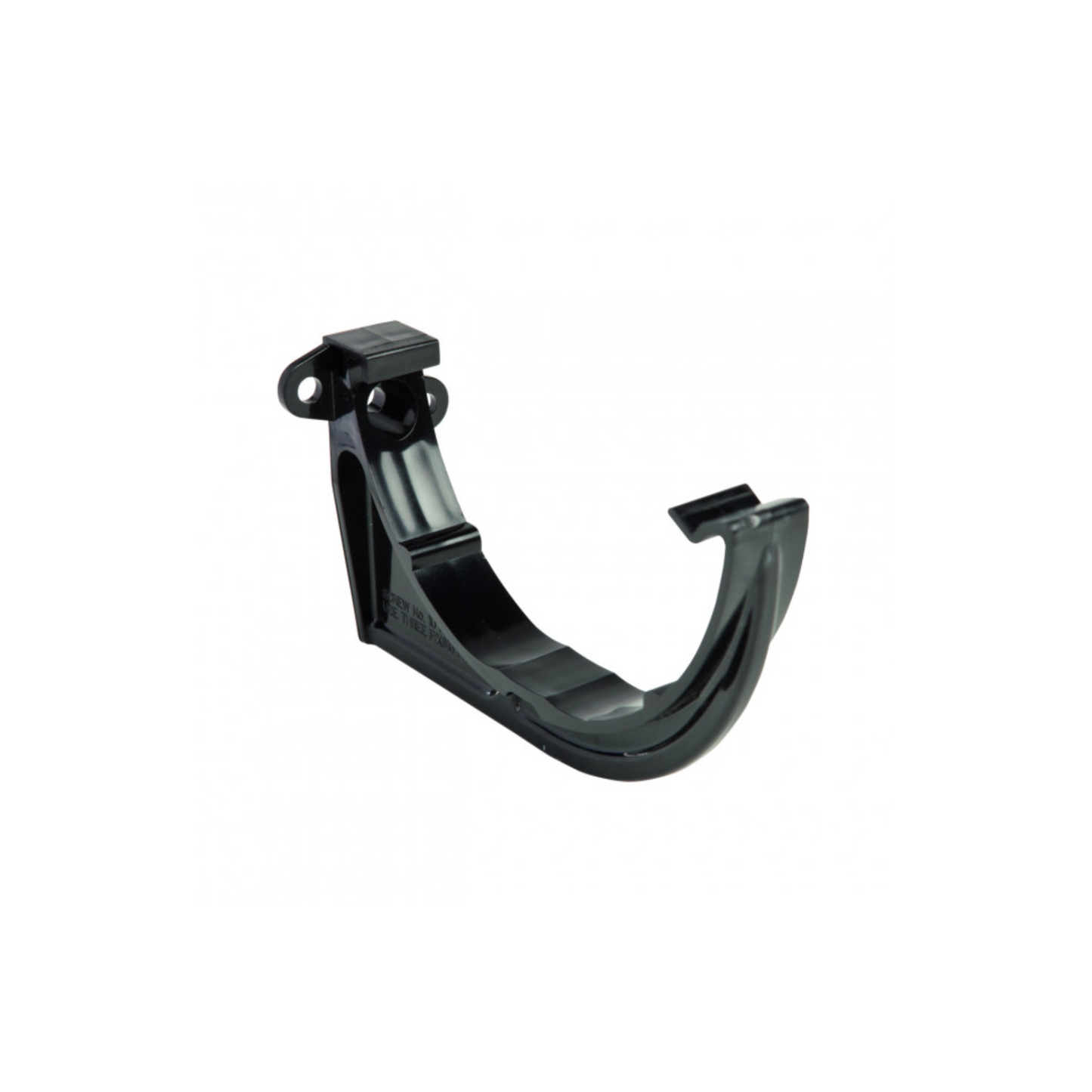 Wavin Osma Roundline Half-Round Gutter Support Bracket (Black) 112mm - 0T019B