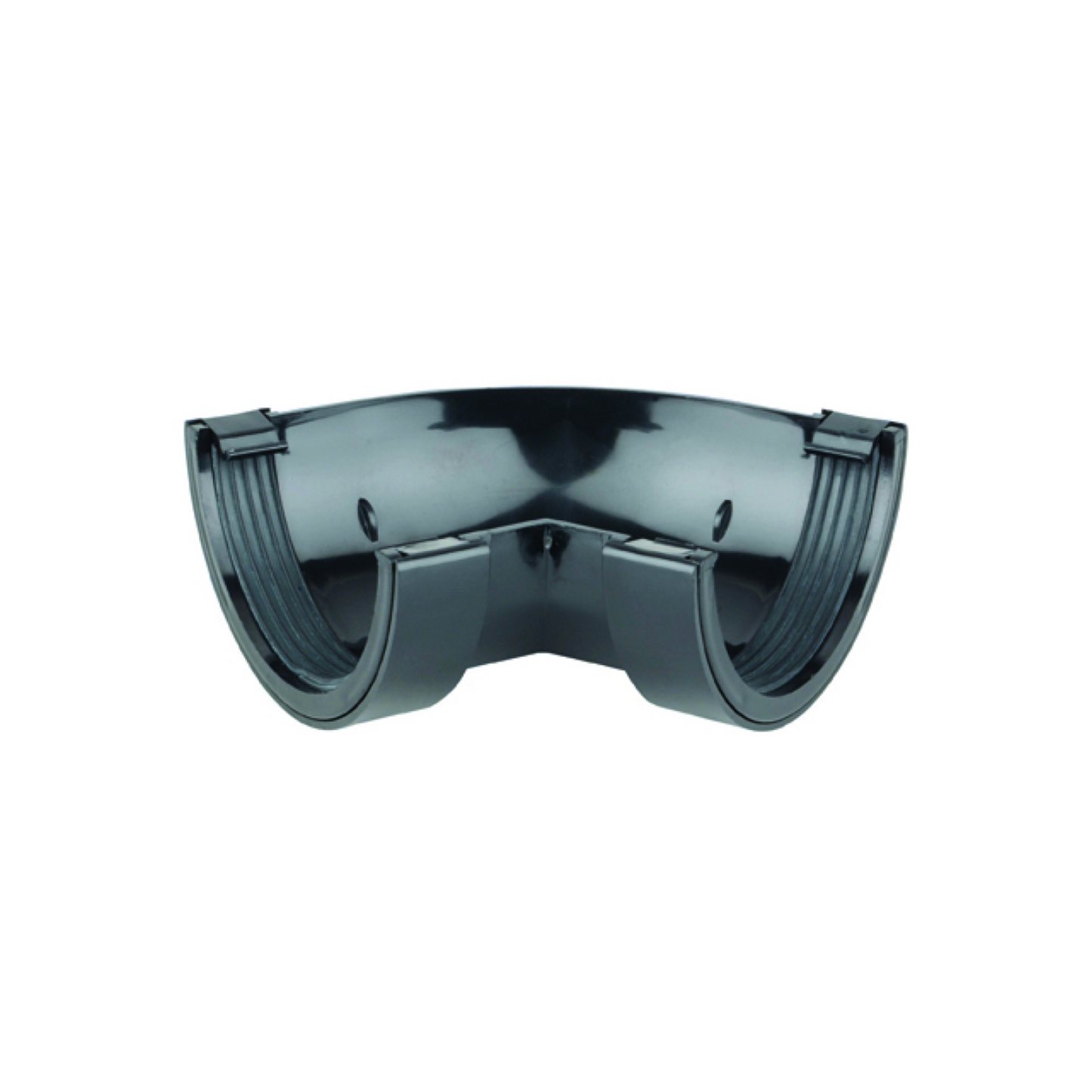 Wavin Osma Roundline Gutter Angle (Black) 112mm x 60° - 0T016B