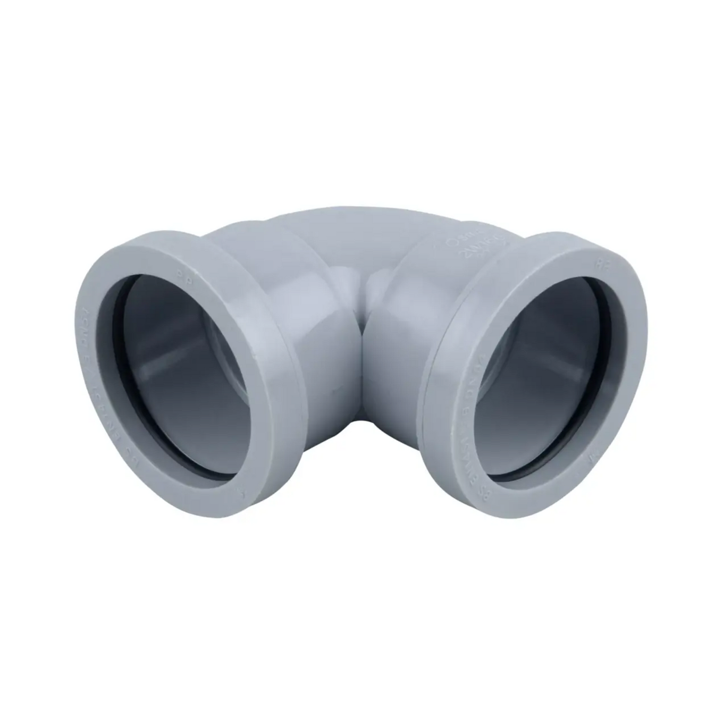 Wavin Osma Push‑Fit Knuckle Bend (Grey) 90° 40mm - 5W160G