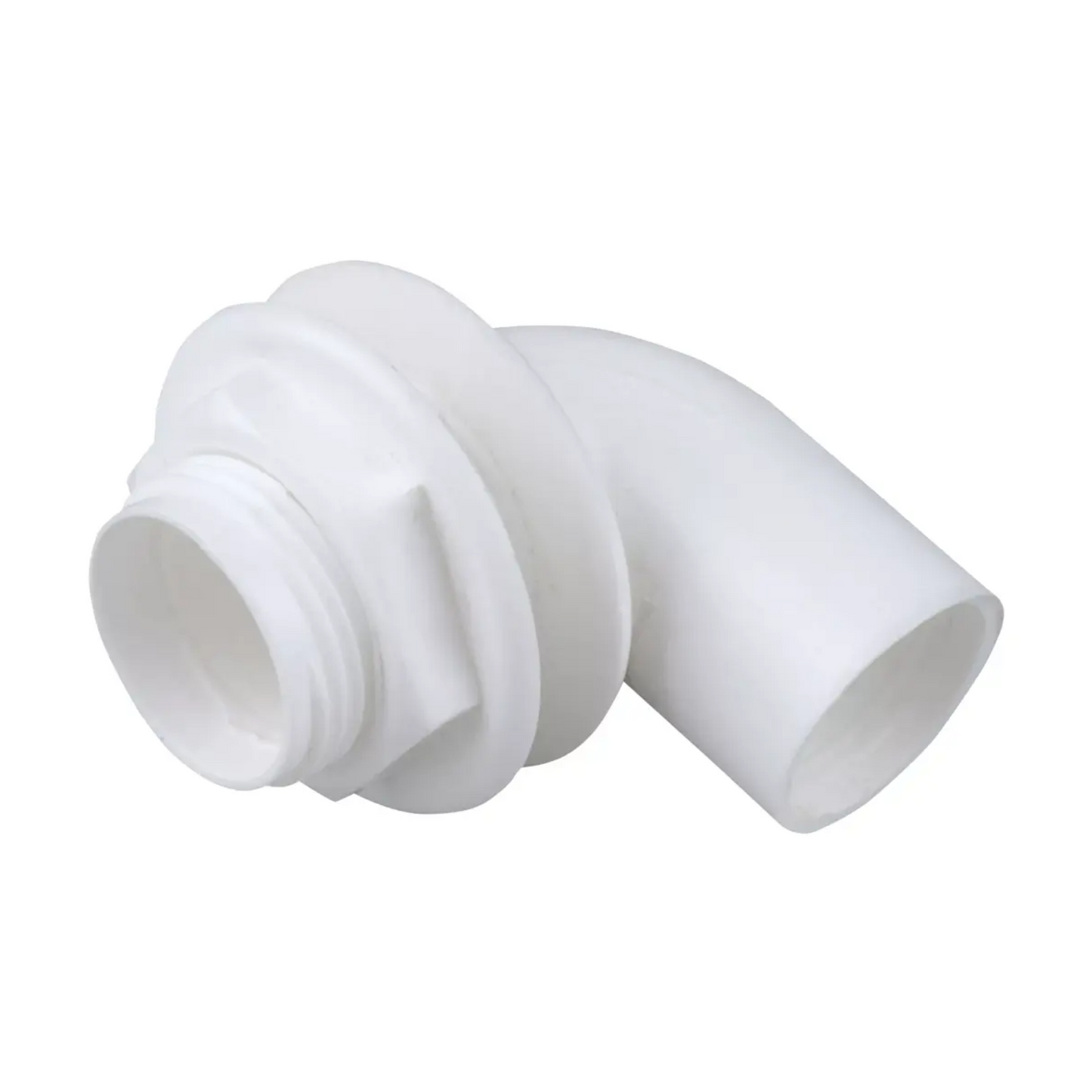 Wavin OSMA Push-Fit Angled Tank Connector Overflow Fitting (White) 21.5mm - 1C139W