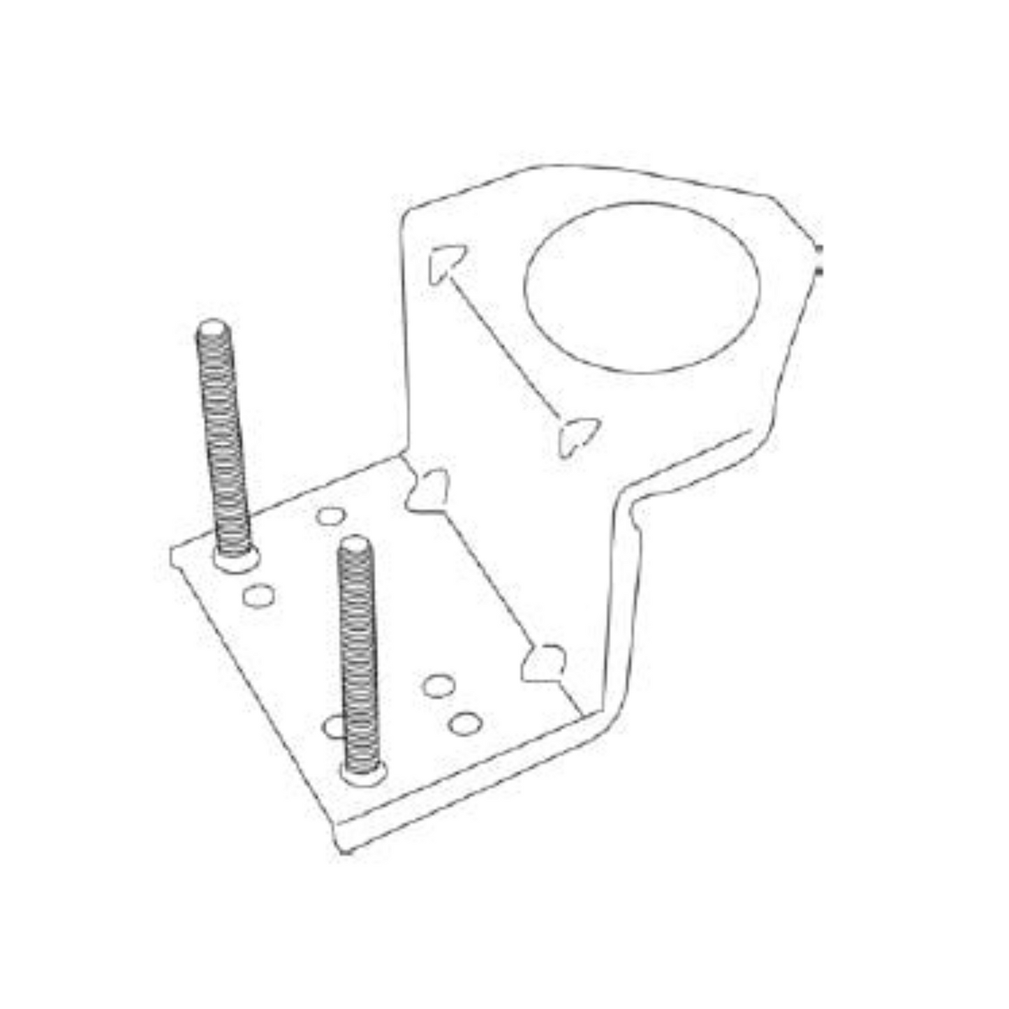 Carron Phoenix Tap Brace (Galvanised Steel) - 112.0276.864