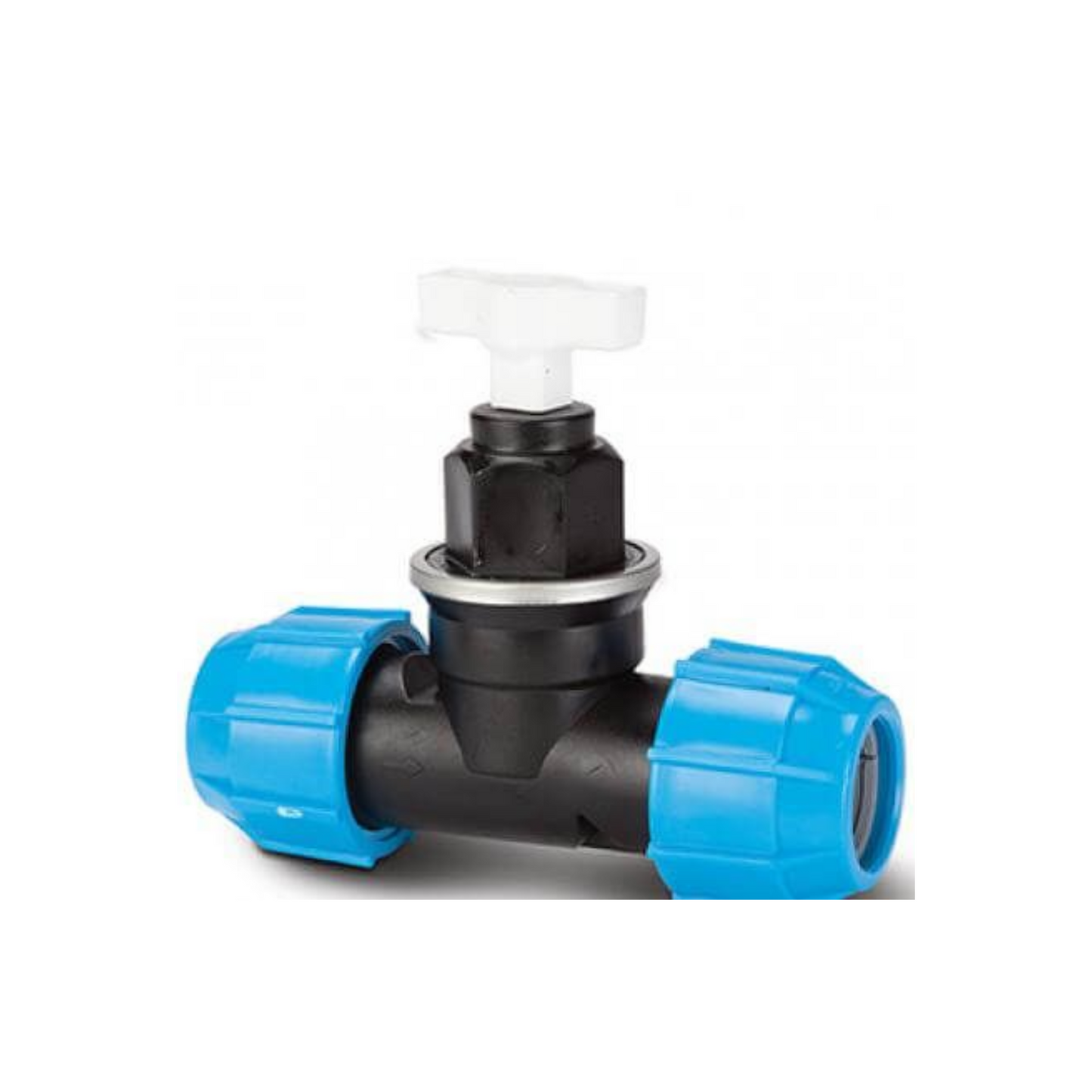 Polypipe PolyFast MDPE Plastic Stop Cock (Blue) 25 mm – BWM42625