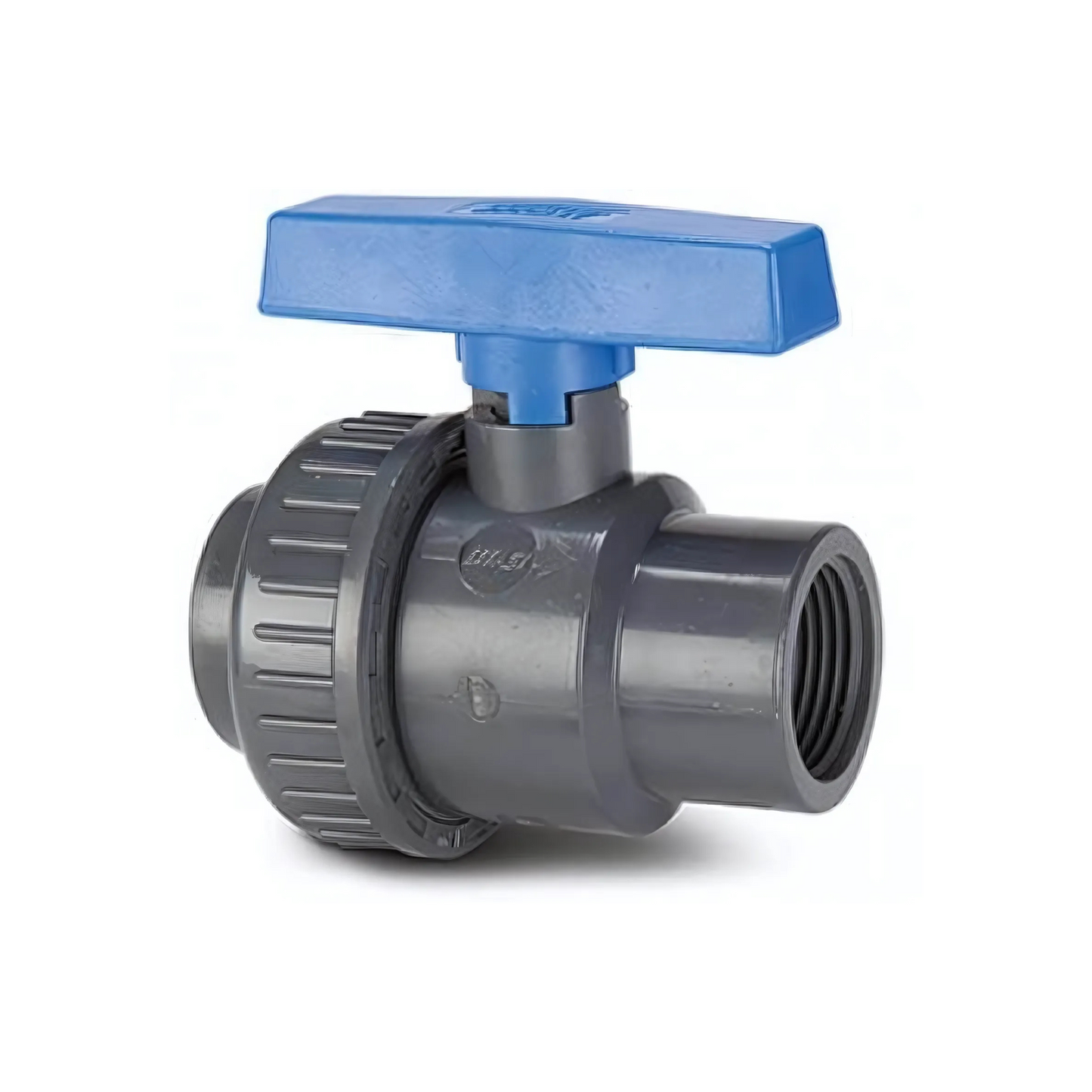 Polypipe PolyFast MDPE Ball Valve S‑Union (Grey) – 47334