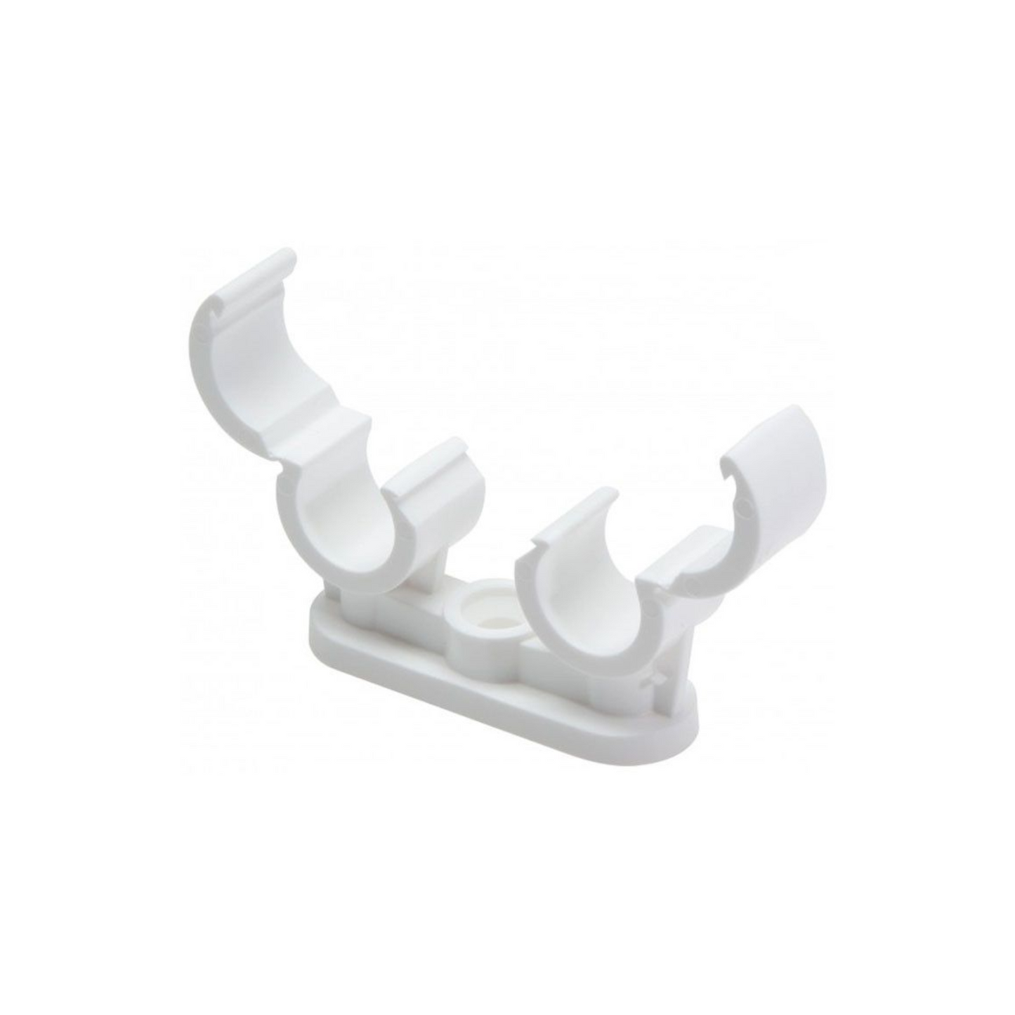 Talon Quick‑Lock Double Clip (White) 15mm - QD15