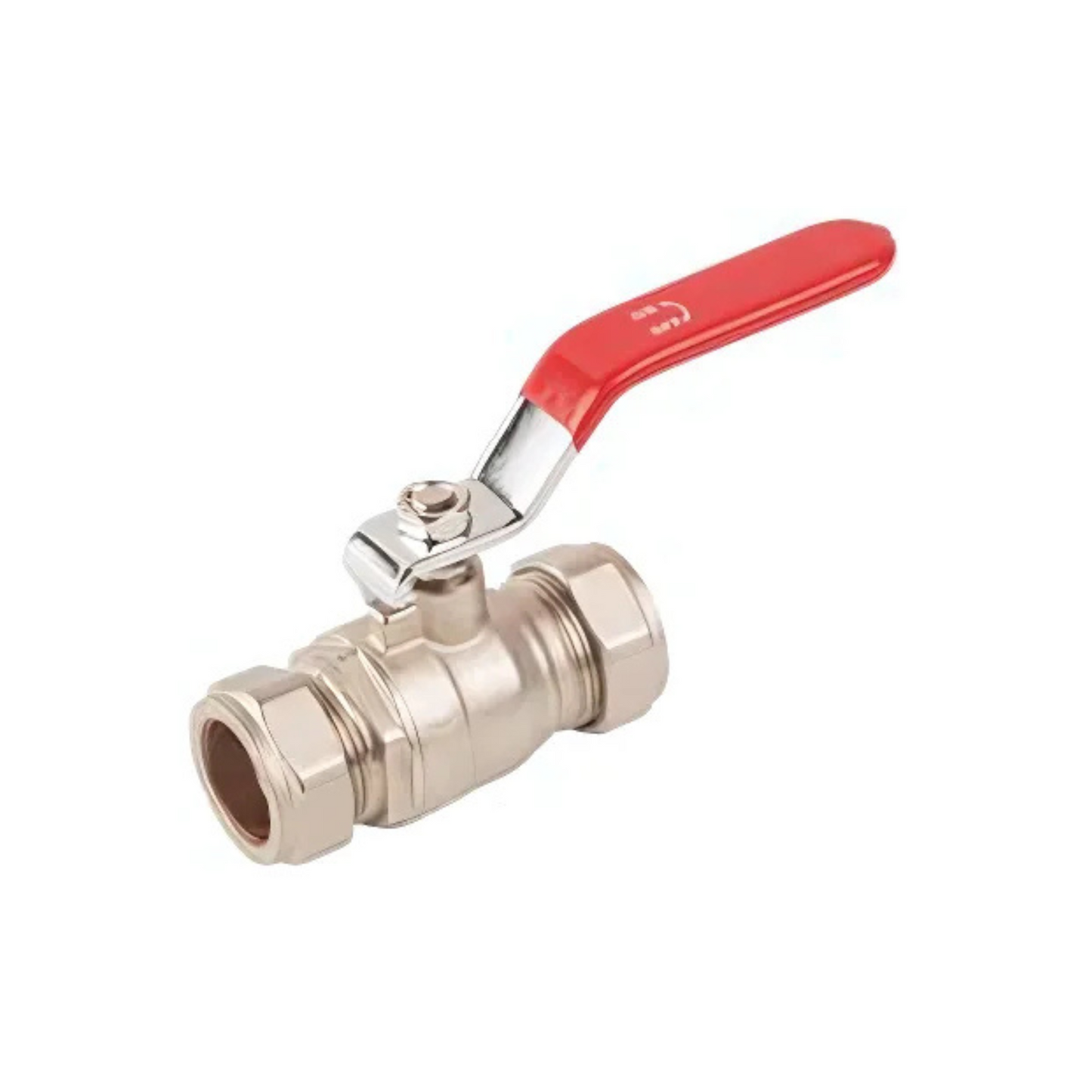 Genbra Red Lever Ball Valve (Brass) 35mm – BFLBVR-35