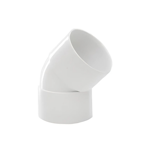 40mm x 45° Obtuse Bend - Polypipe  Waste System (White) – WS18W