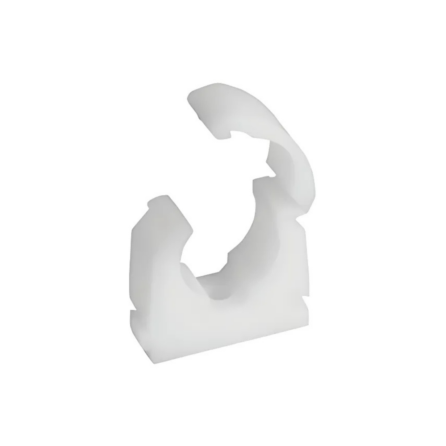 Talon Single Hinged Pipe Clip (White) 10mm - TS10