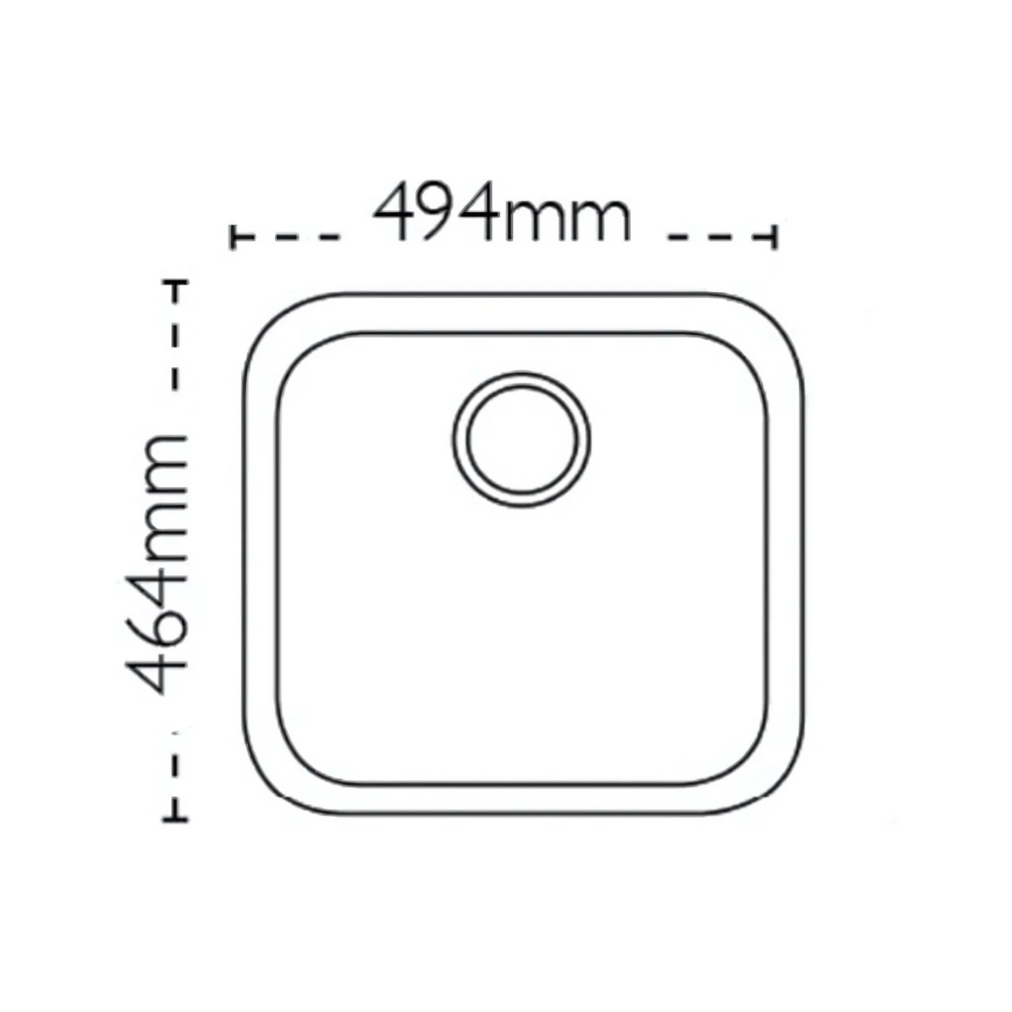 Carron Phoenix Zeta 105U Single Bowl Undermount Sink (Stainless Steel) – 122.0167.719