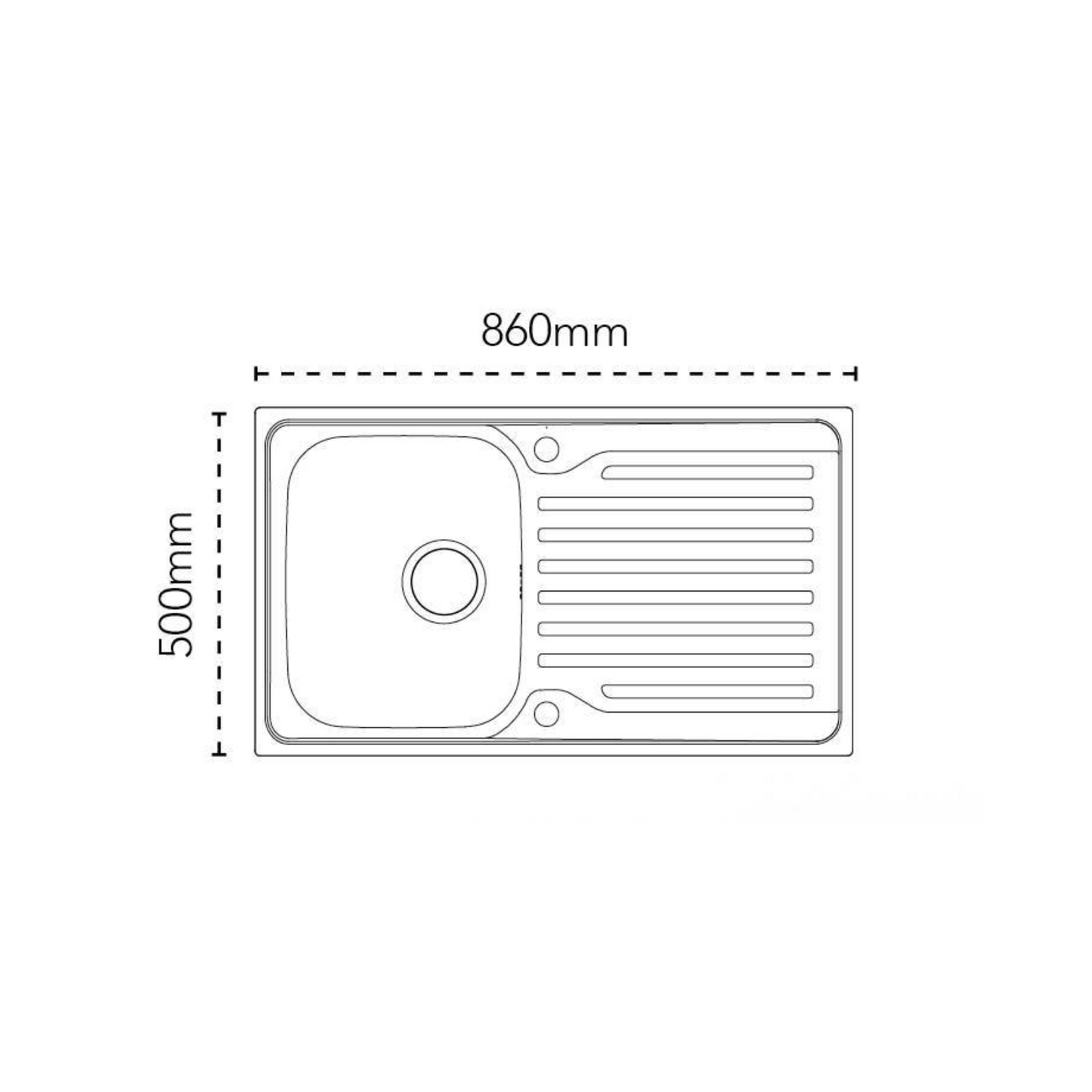 Carron Phoenix Lomond 90 3½" Waste & Overflow Kit – Reversible 2 Tap Hole, Boxed (Stainless Steel) – 101.0714.473