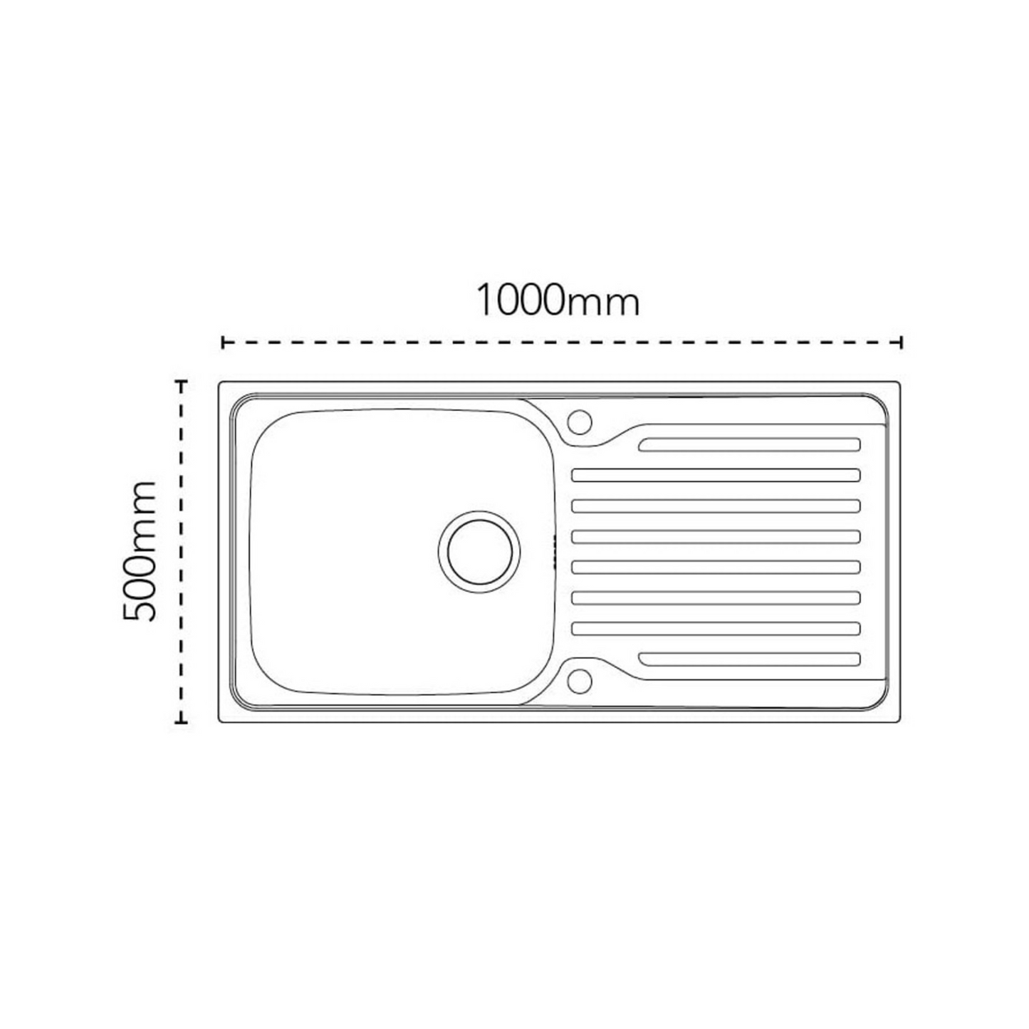 Carron Phoenix Lomond 100 3½" Waste & Overflow Kit – Reversible 2 Tap Hole, Boxed (Stainless Steel) – 101.0714.474