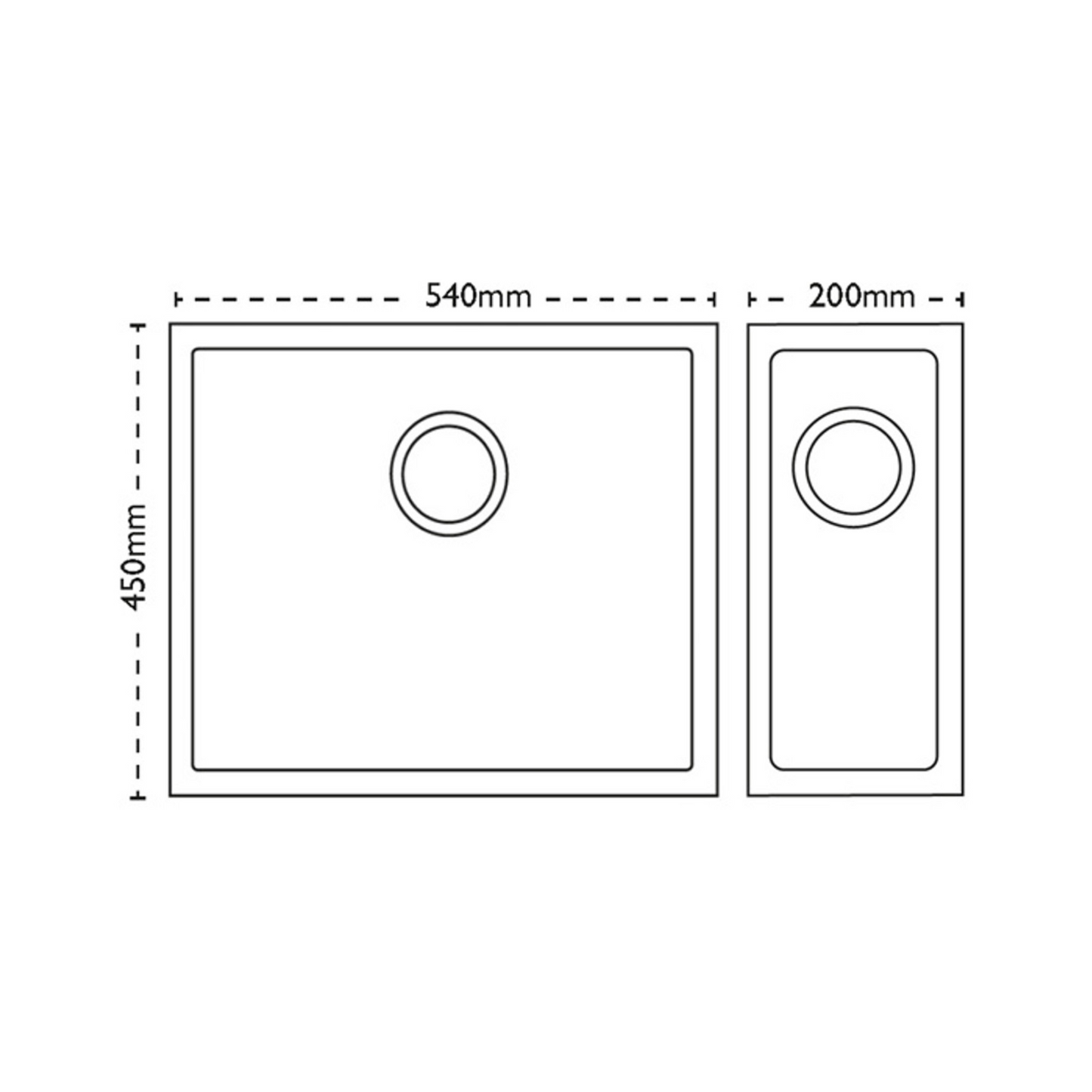 Carron Phoenix Deca 105 1.5 Bowl Inset/Undermount Sink (Stainless Steel) – 127.0442.745