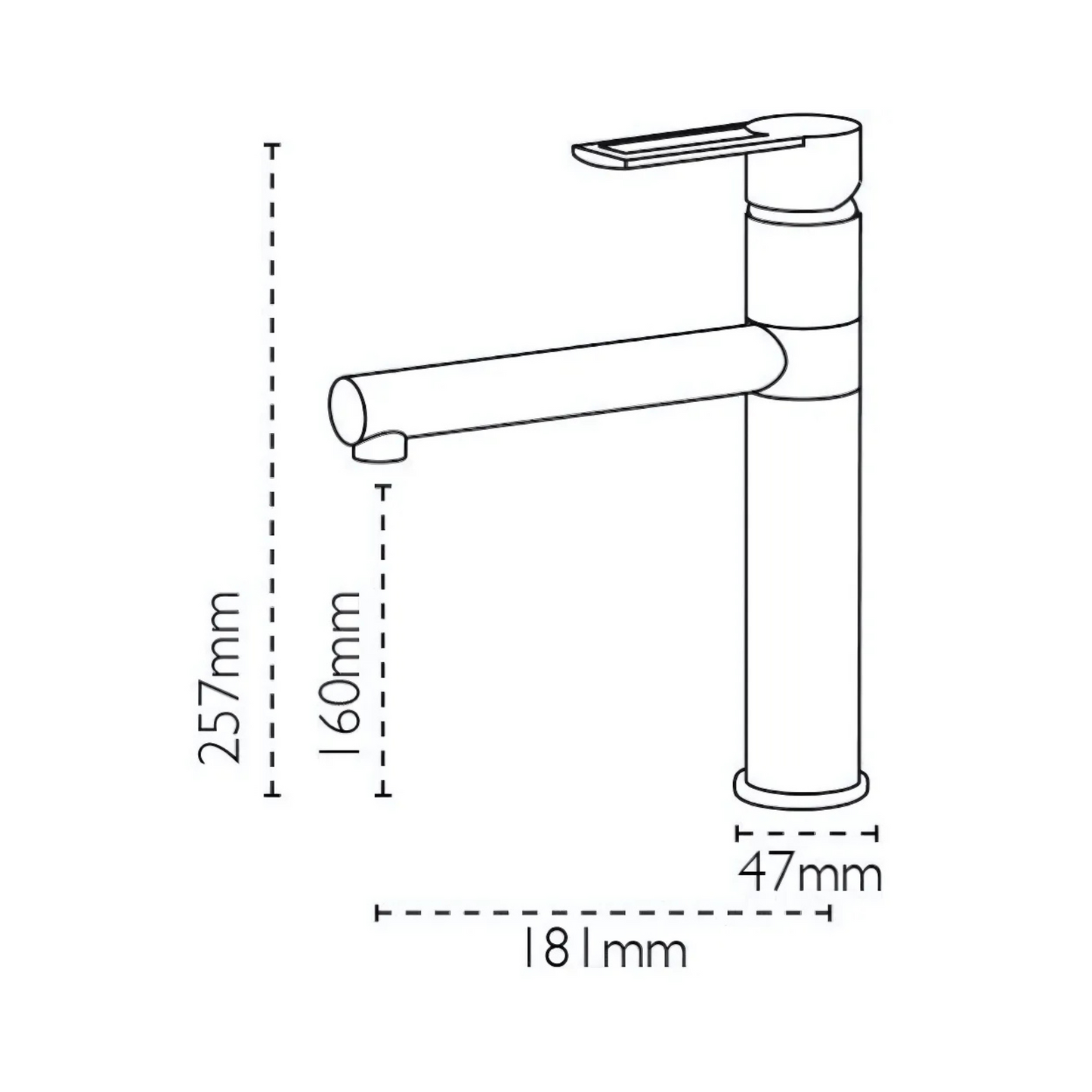 Carron Phoenix Reno Single Lever Tap (Stainless Steel) - 115.0029.805