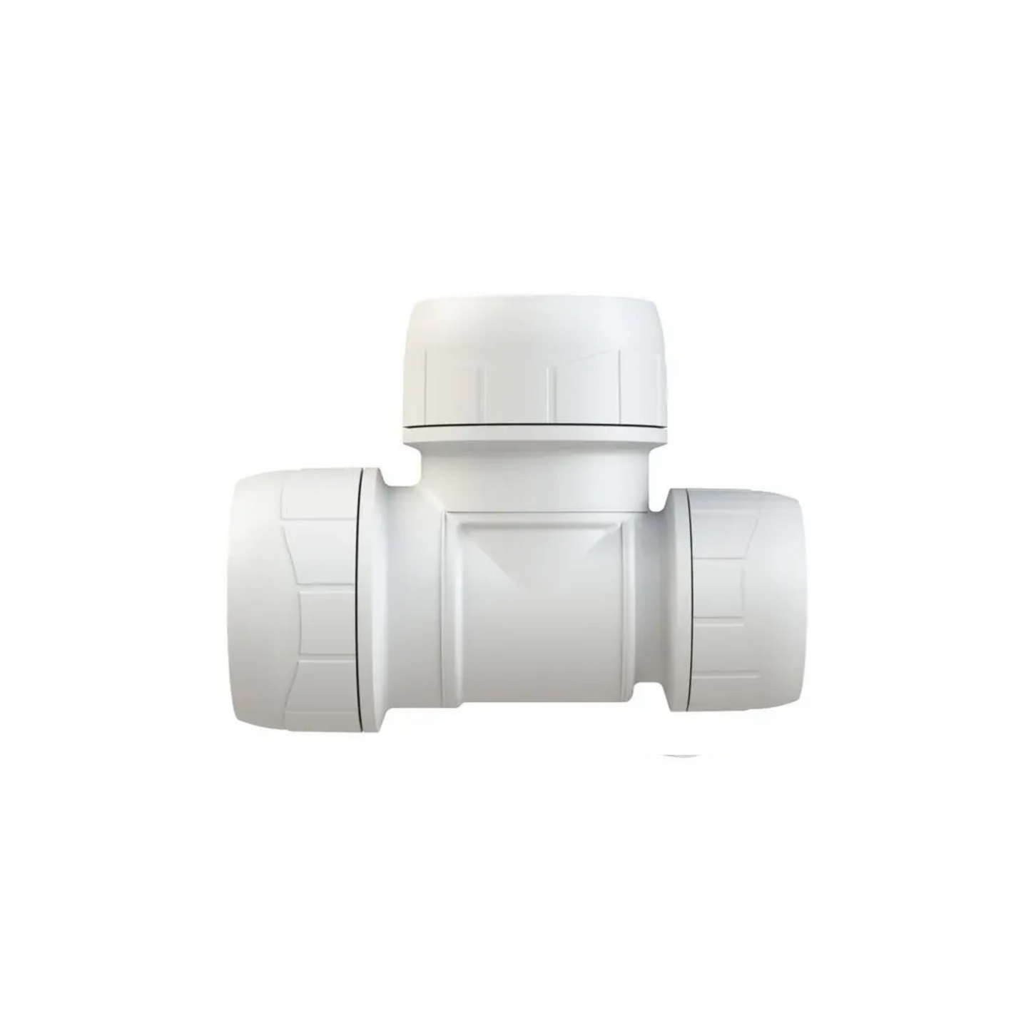 Polypipe Polyplumb Enhanced End Reducing Tee 28mm 22mm x 28mm - PB1428EW