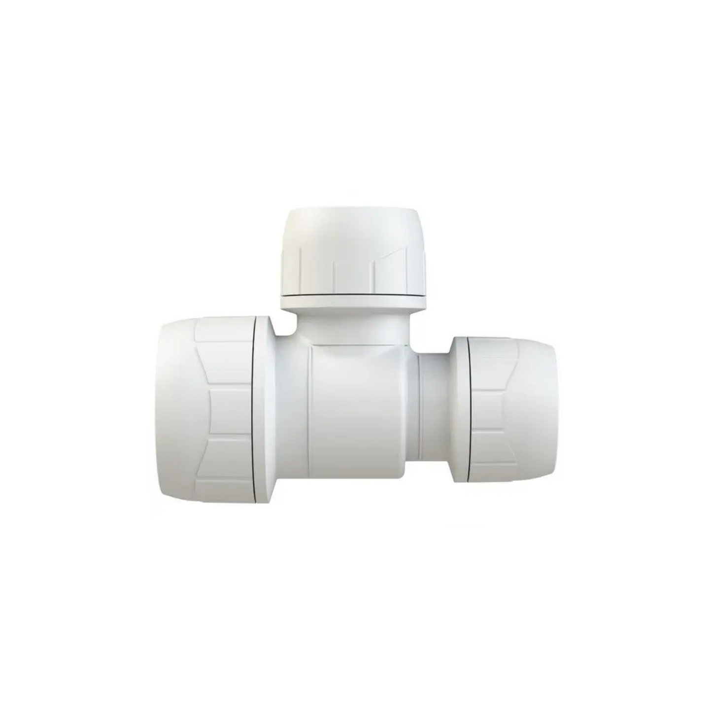 Polypipe Polyplumb Enhanced Branch/End Reducing Tee 22mm 15mm x 15mm - PB1522EW