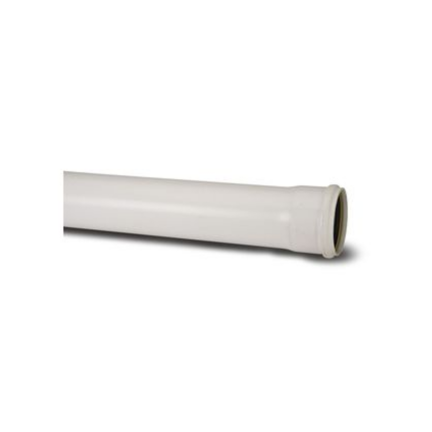 Polypipe Ring Seal Soil Socketed Pipe (White) 110mm x 3m - SP430W