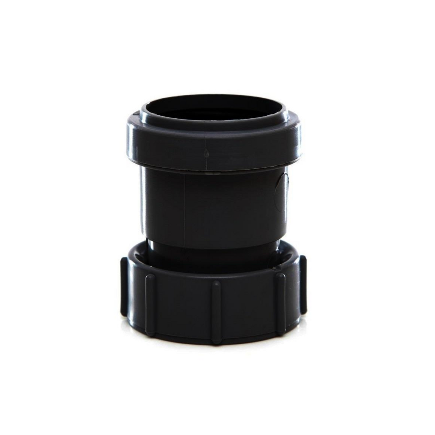Polypipe Waste Push-Fit Threaded Coupler (Black) 40mm - WP32B