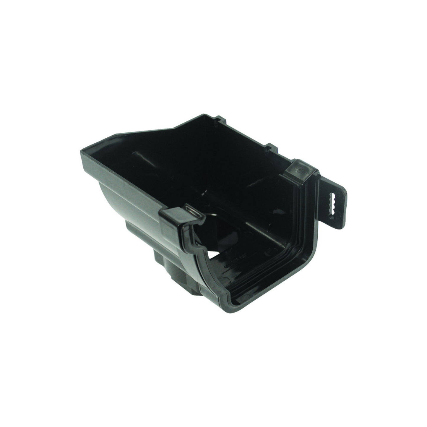 111mm Osma StormLine Stopend Outlet Left-Hand - Wavin (Black) - 8T807B