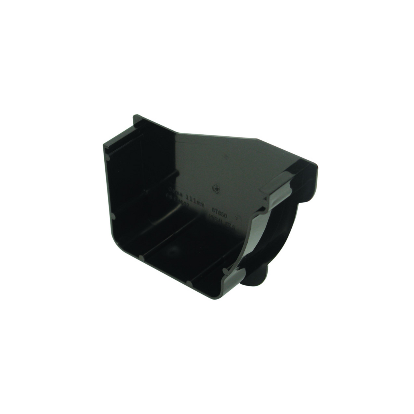 111mm Osma Stormline Stopend Internal Right-Hand - Wavin (Black) - 8T850B