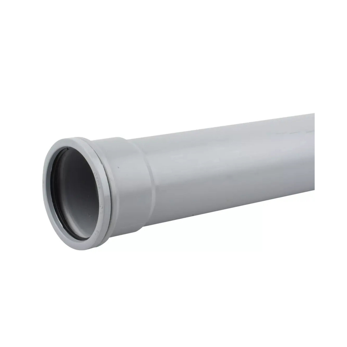 Wavin OsmaSoil Ring‑Seal Socket Pipe (Grey) 82mm 3m – 3S043G