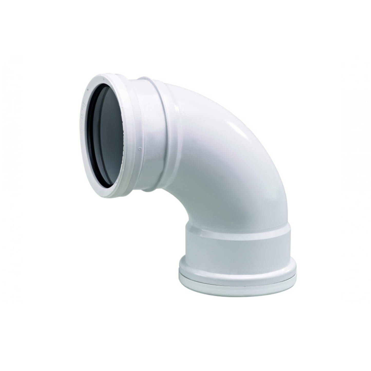 110mm x 87.5° OsmaSoil Double Socket Bend - Wavin (White) - 4S561W