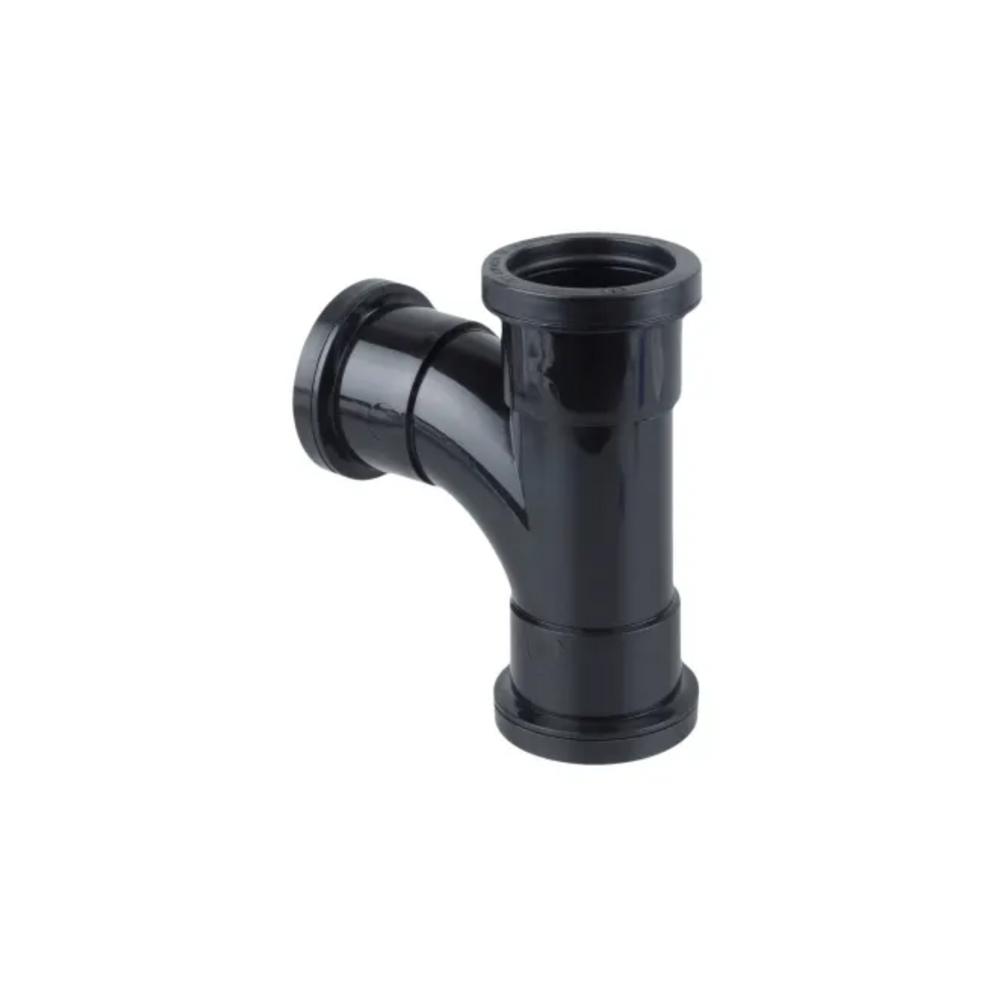 87.5° x 40 mm Osma Push‑Fit Waste Tee - Wavin (Black) – 5W190B