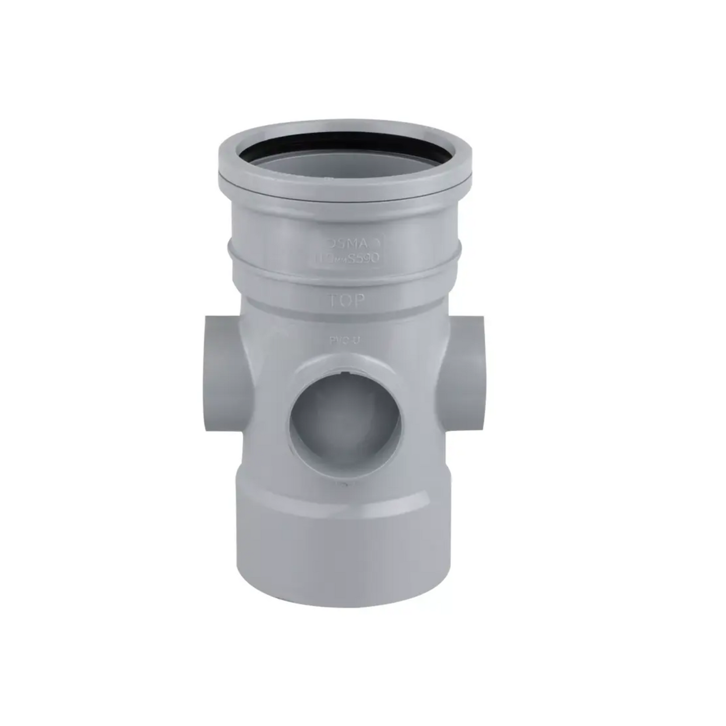 Wavin OsmaSoil S/SW Bossed Pipe (Grey) 110mm - 4S590G