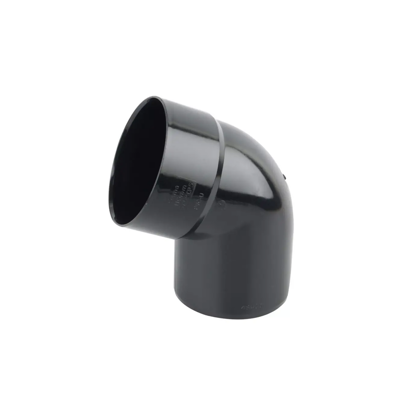 110mm x 67.5° OsmaSoil Solvent‑Weld Offset Bend - Wavin (Black) - 4S435B