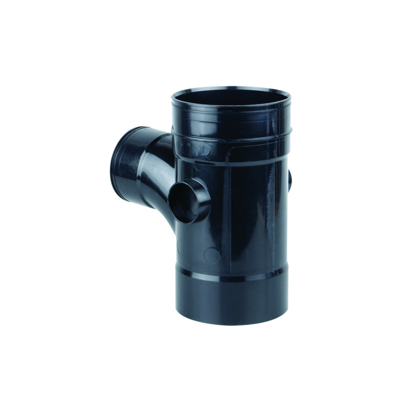 160mm x 110mm Osma Soil Solvent Weld Unequal Single Branch 87.5 Degree - Wavin (Black) - 6S498B