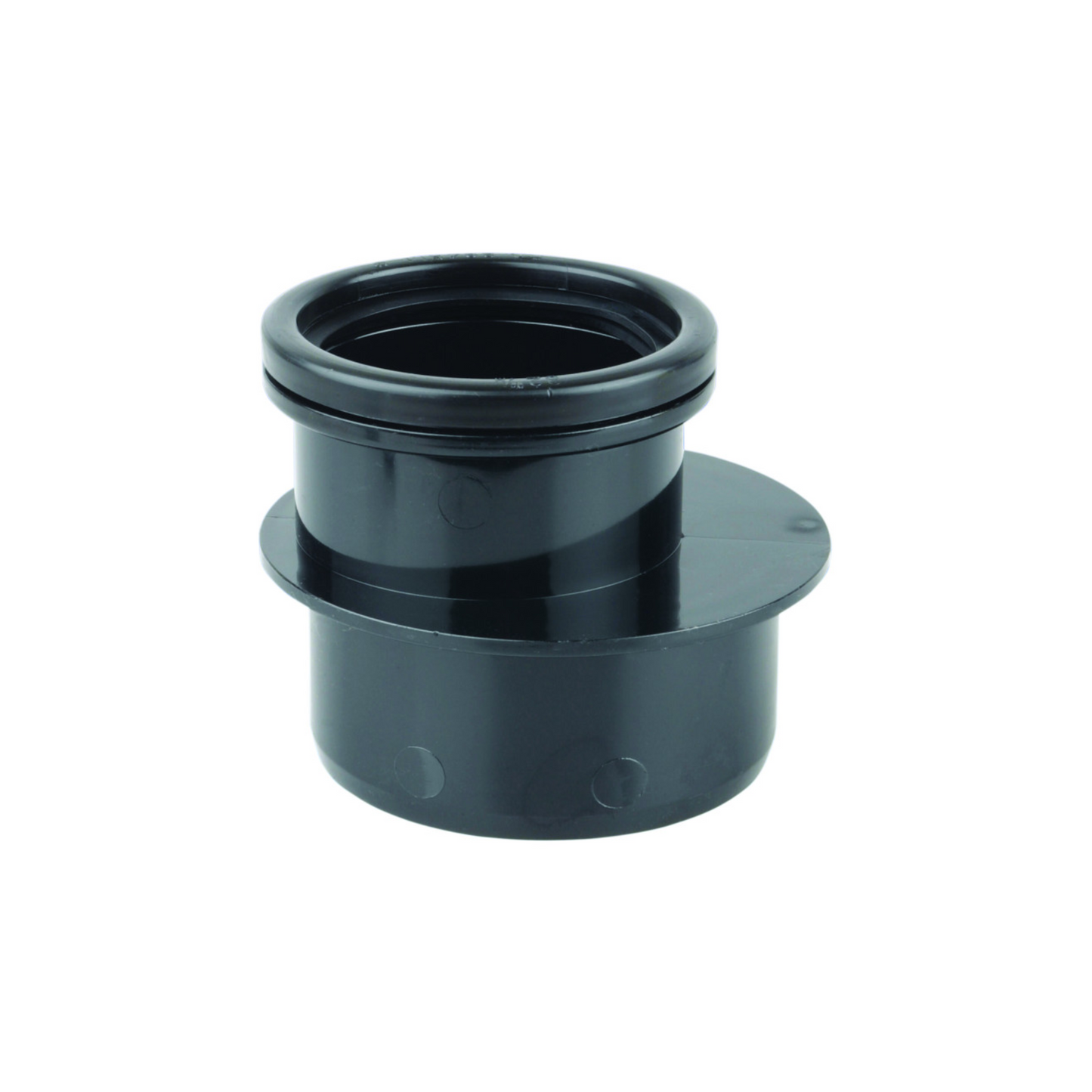 110mm x 82mm Osma Soil Single Socket Reducer - Wavin (Black) - 4S095B