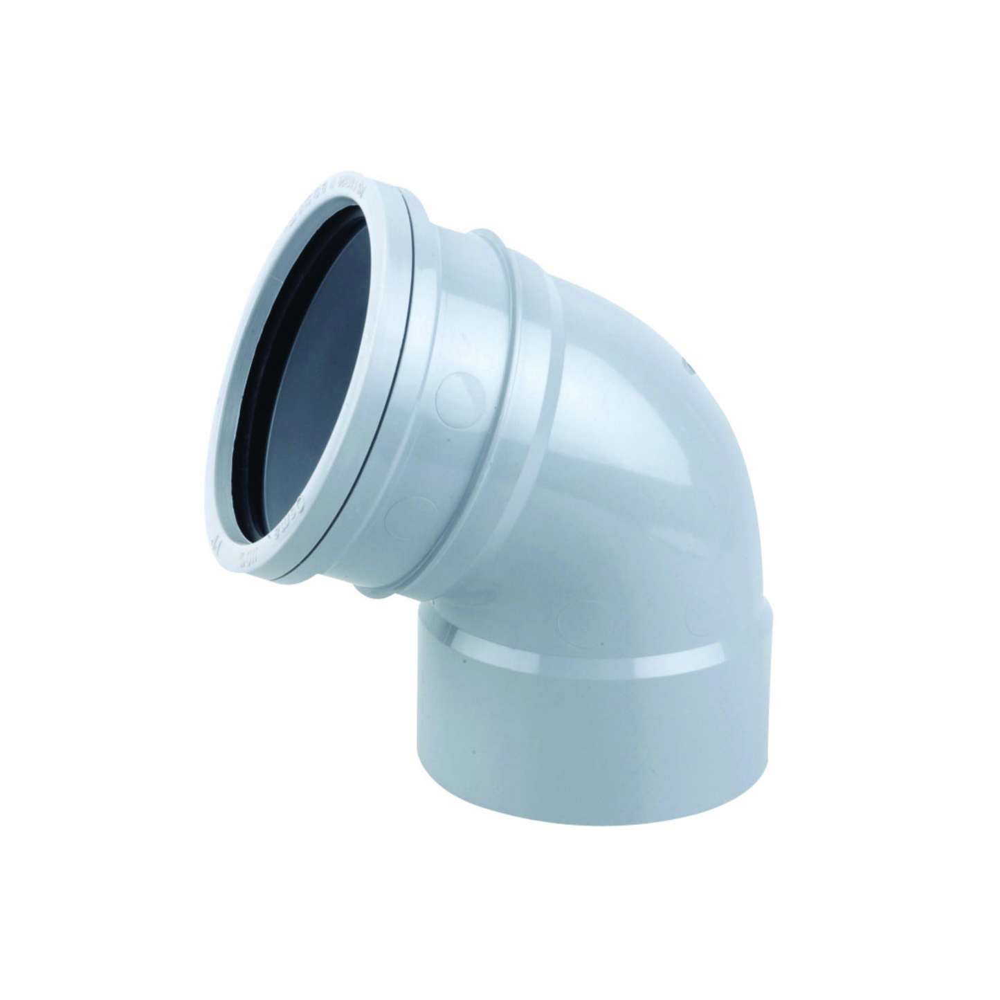 160mm x 67.5° Single Socket Offset Bend - Wavin (Grey) - 6S440G